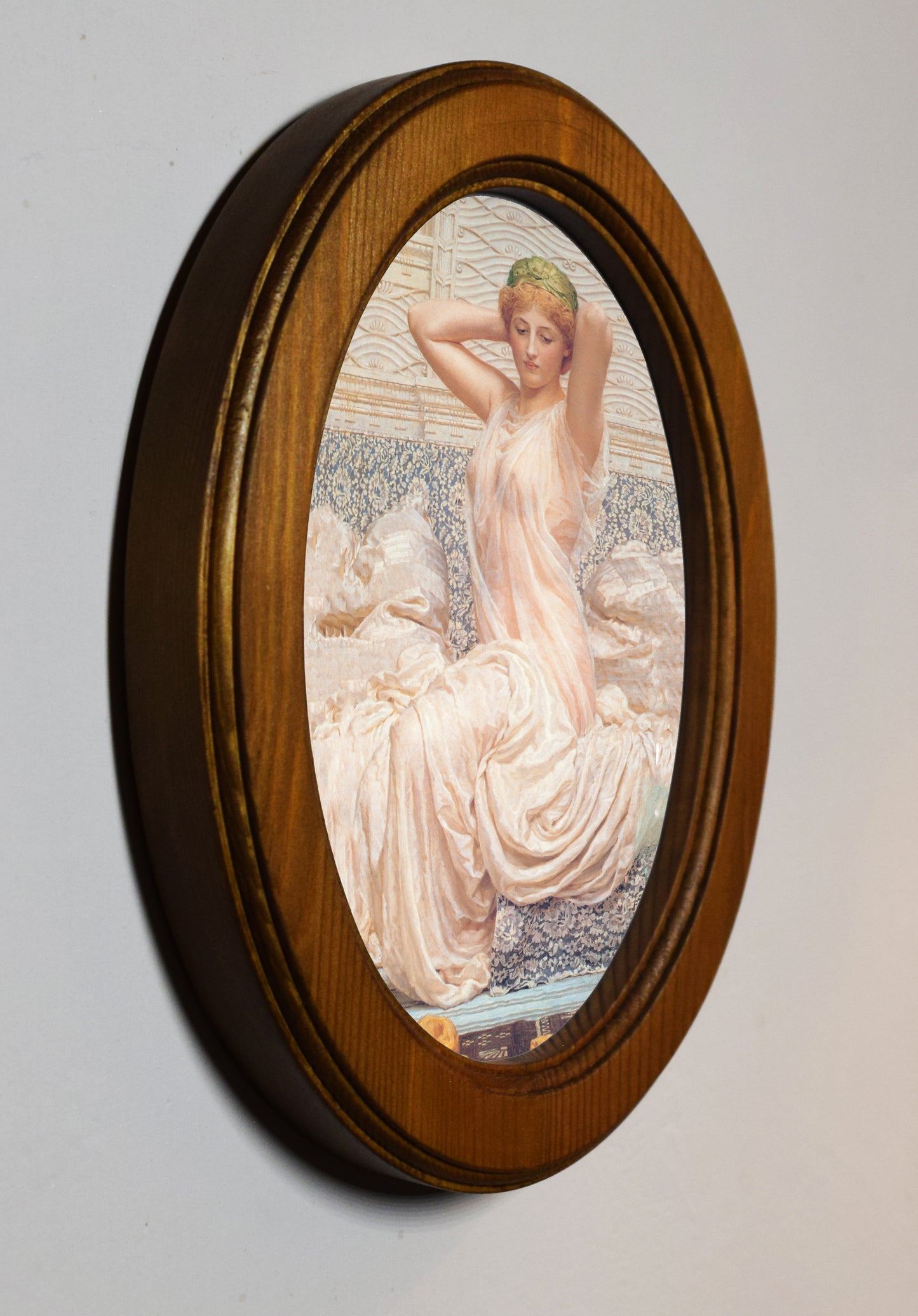 Albert Joseph Moore Silver 1886 4" x 6" Oval Wooden Framed Classic Art Print
