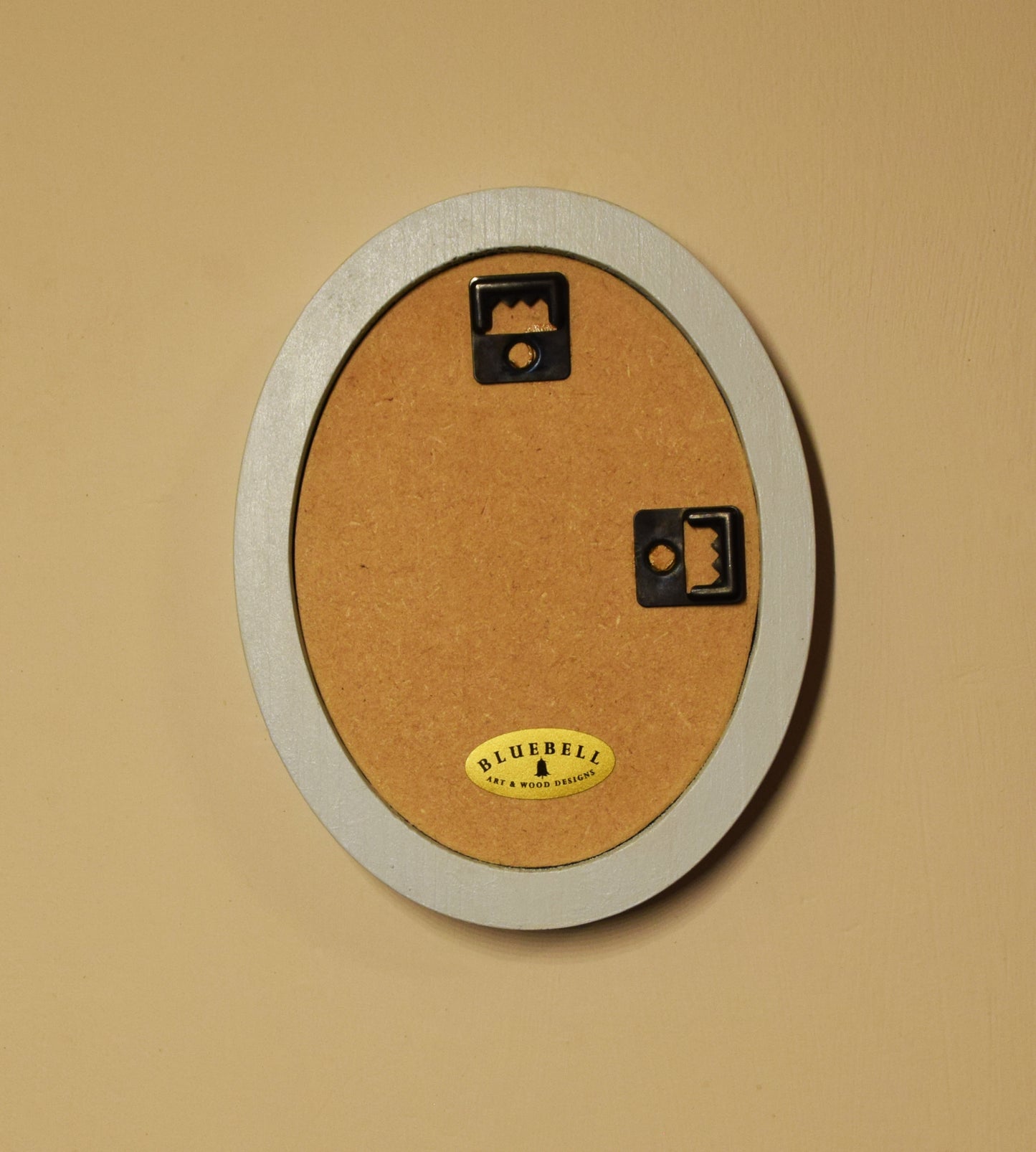 Baby Blue 3" x 4" Oval Handmade Wooden Photo Picture Frame