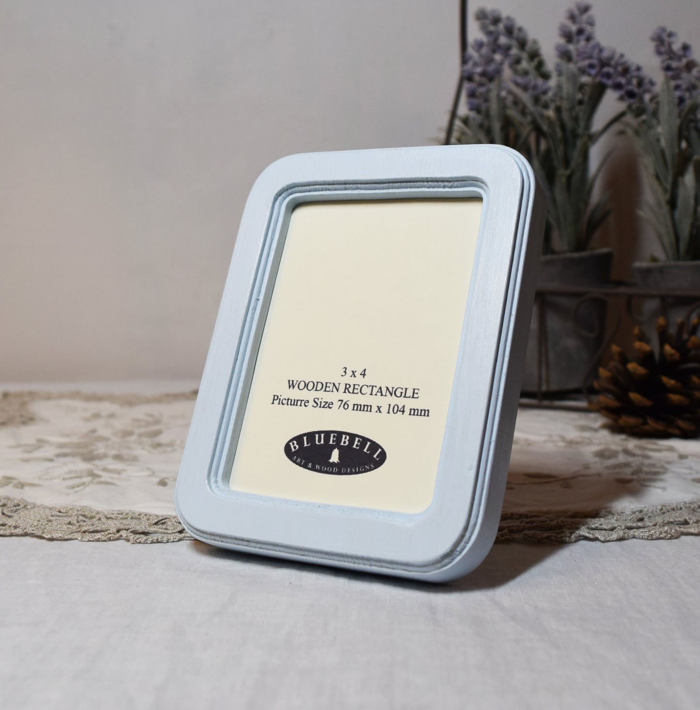 Baby Blue 5" x 7" Rectangle Handmade Wooden Photo Picture Frame