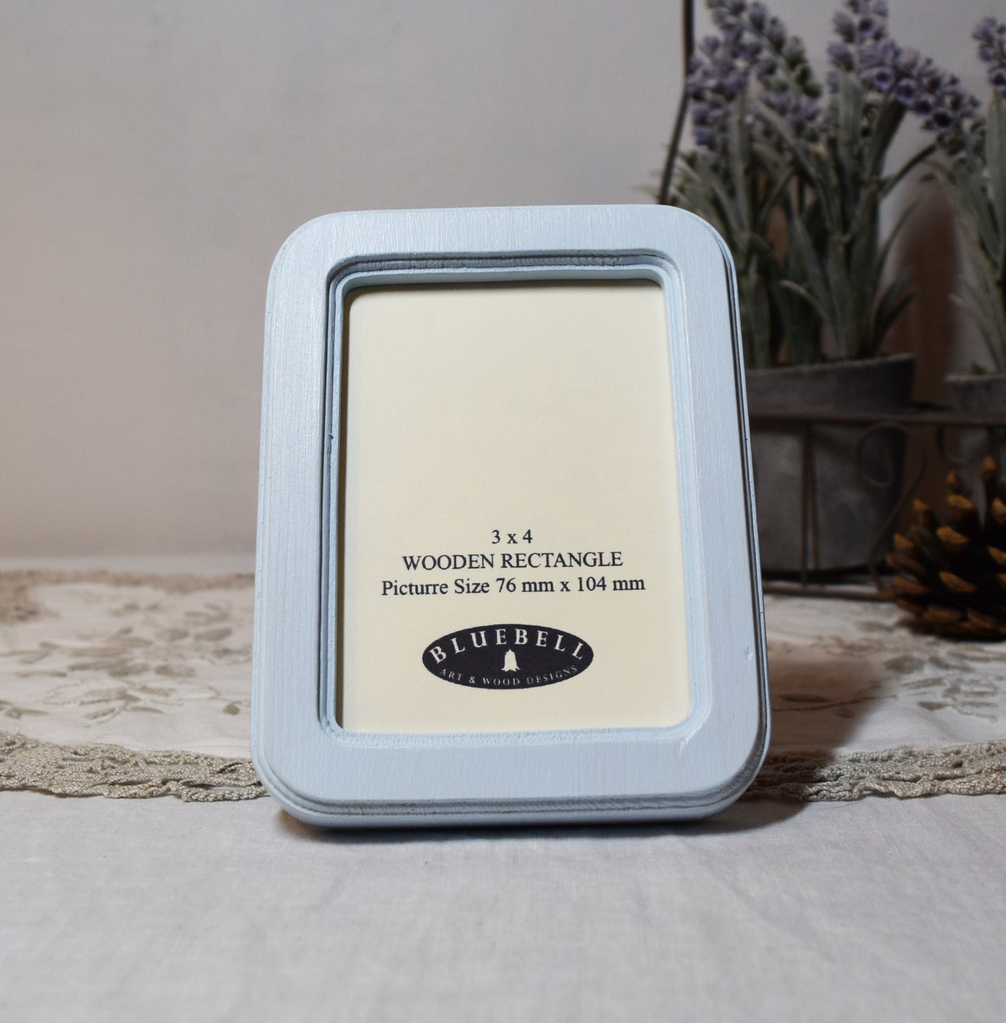 Baby Blue 5" x 7" Rectangle Handmade Wooden Photo Picture Frame