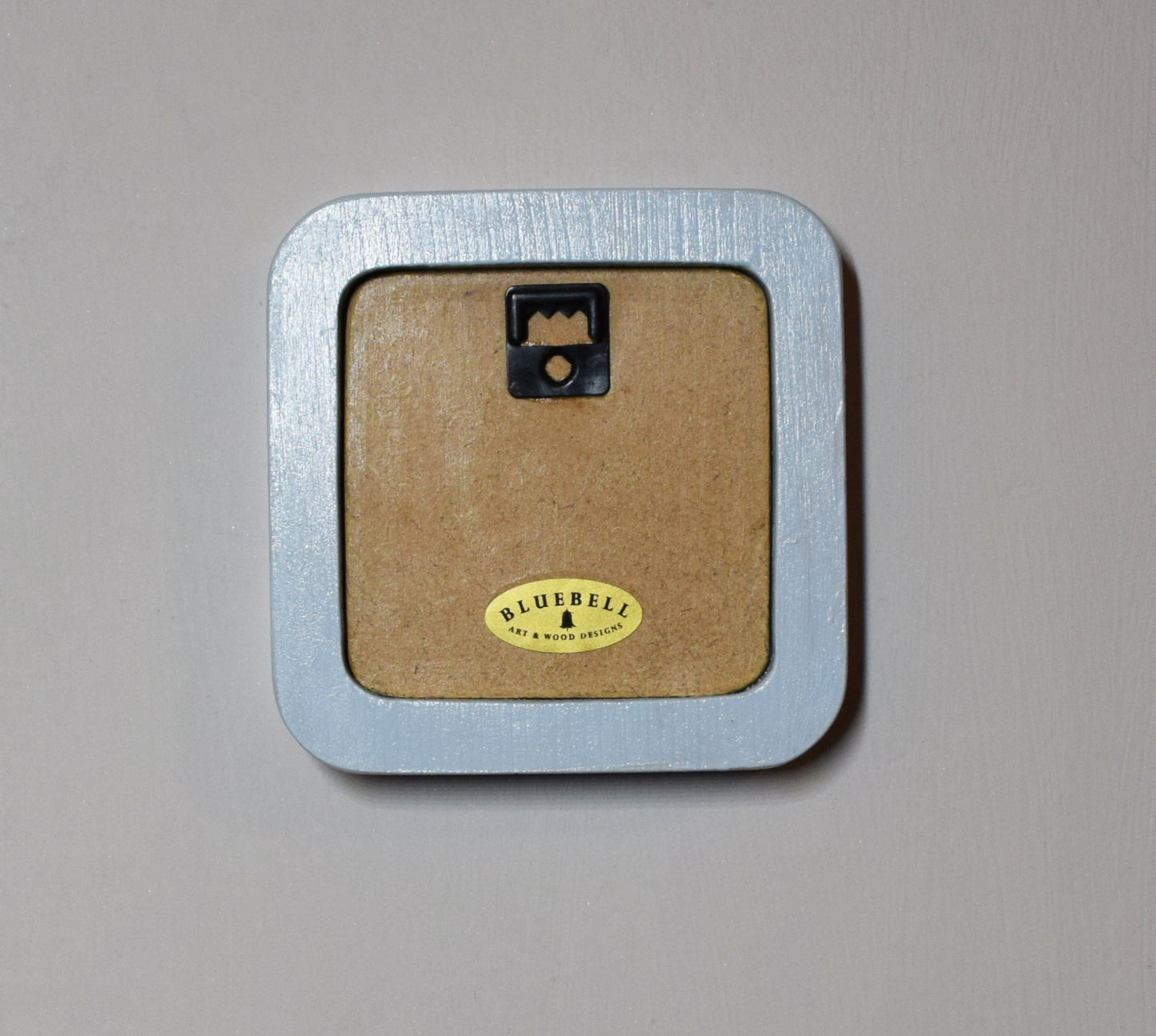 Baby Blue Square Shaped Wooden Photo Frame 8”x8”, 7”x7”, 6"x6", 5"x5", 4"x4", 3"x3", 2.5"x2.5"