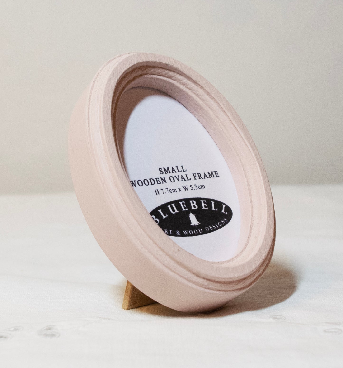 Ballerina Pink 2" x 3" Oval Handmade Wooden Photo Picture Frame