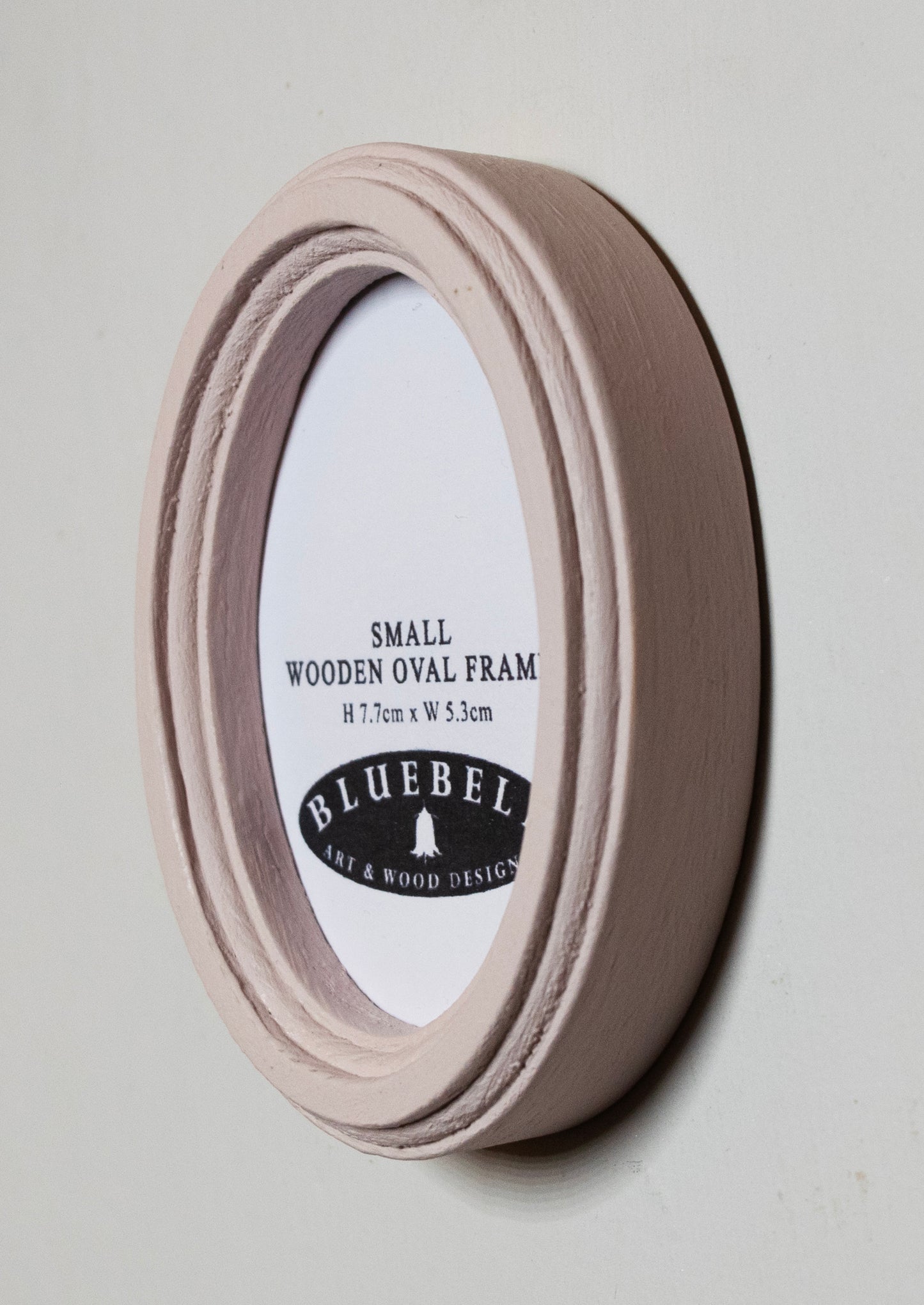 Ballerina Pink 2" x 3" Oval Handmade Wooden Photo Picture Frame