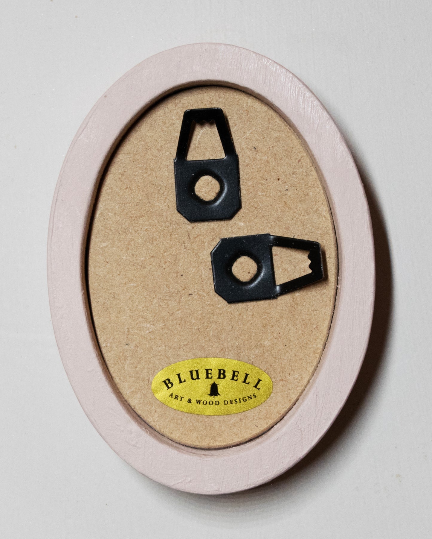 Ballerina Pink 2" x 3" Oval Handmade Wooden Photo Picture Frame