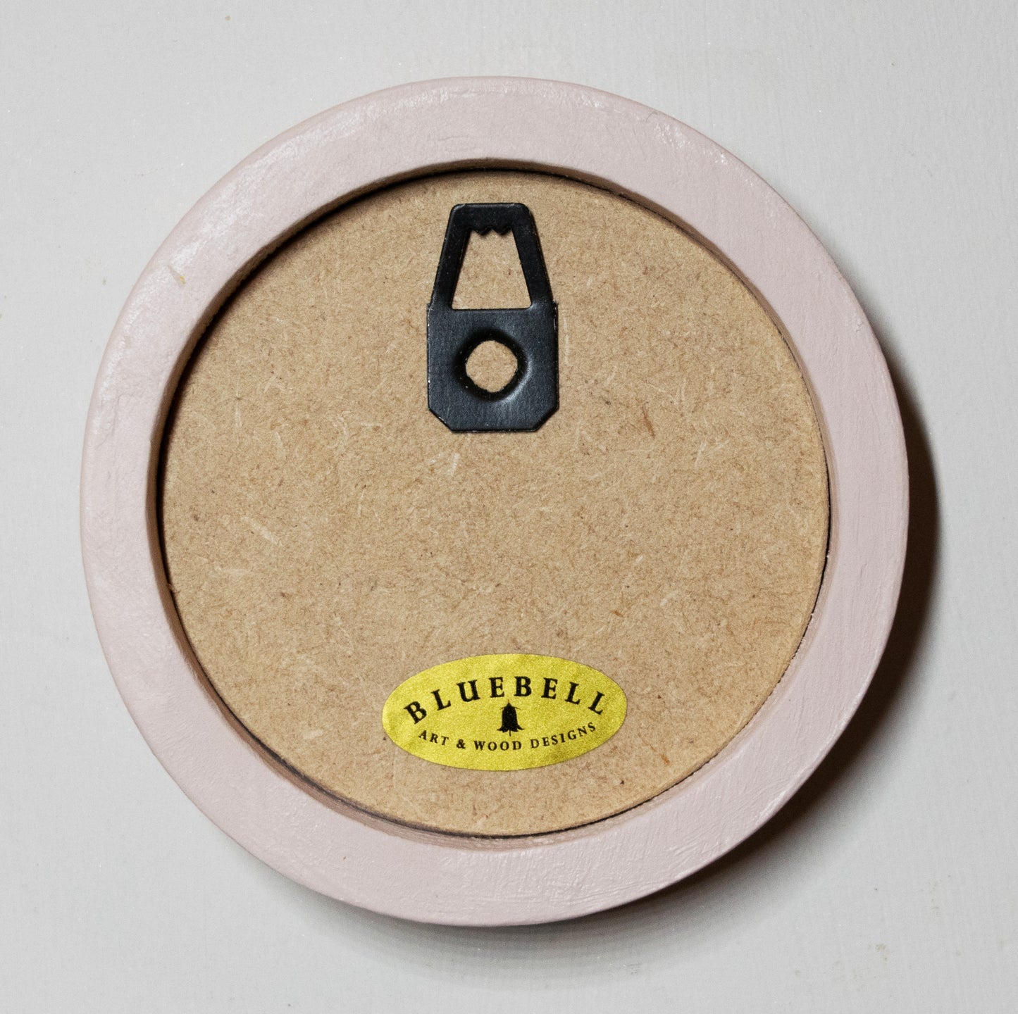 Ballerina Pink 2.5" x 2.5" Round Handmade Wooden Photo Picture Frame