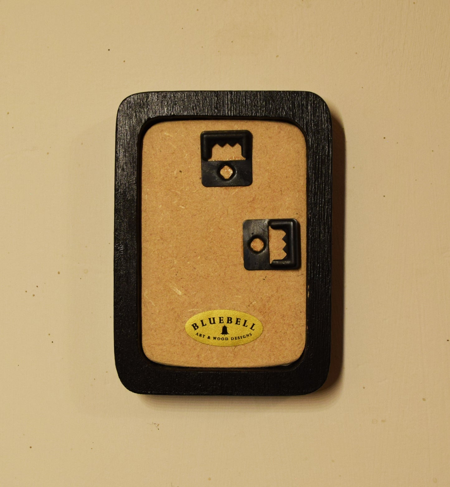 Black 2" x 3" Rectangle Handmade Wooden Photo Picture Frame