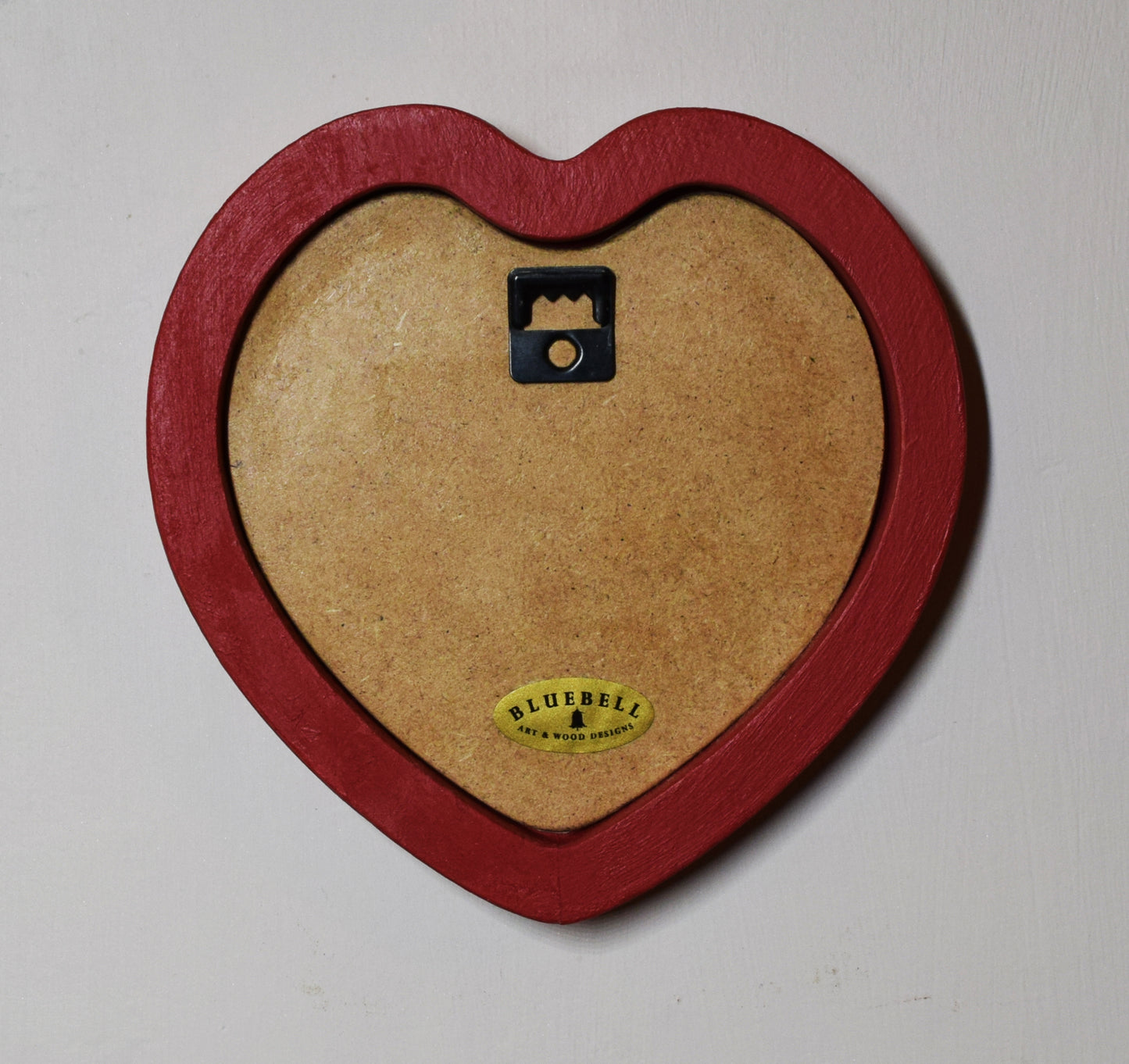 Red 4" x 4" Heart Handmade Wooden Photo Picture Frame