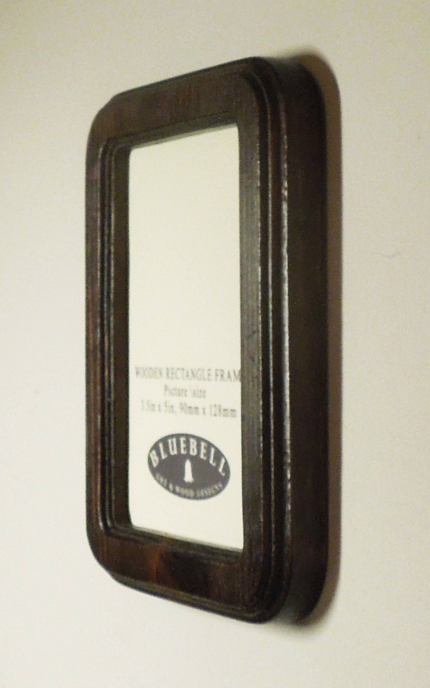 Dark Oak 3.5" x 5" Rectangle Roman Edged Handmade Wooden Photo Picture Frame