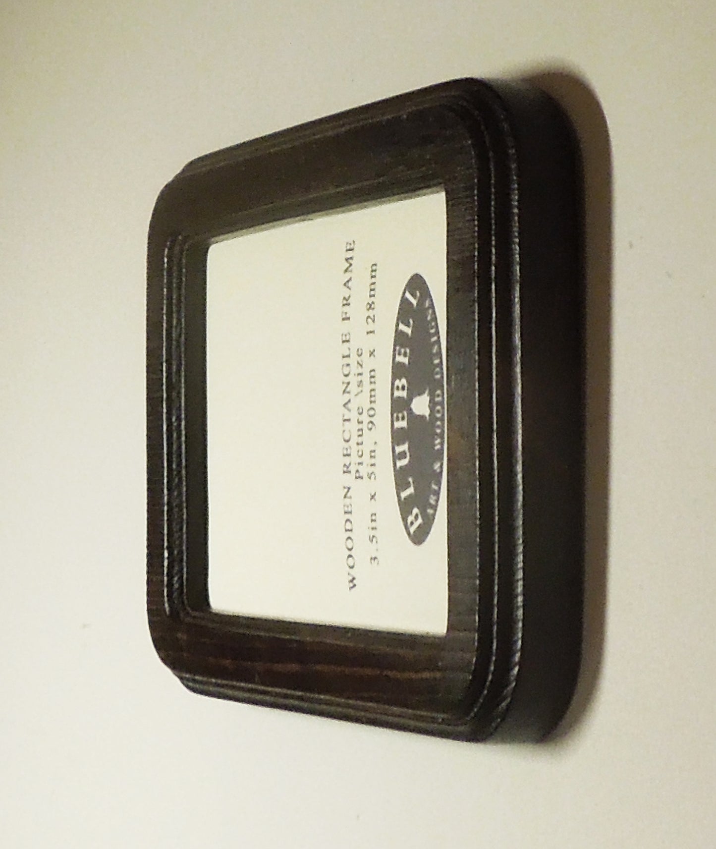 Dark Oak 3.5" x 5" Rectangle Roman Edged Handmade Wooden Photo Picture Frame
