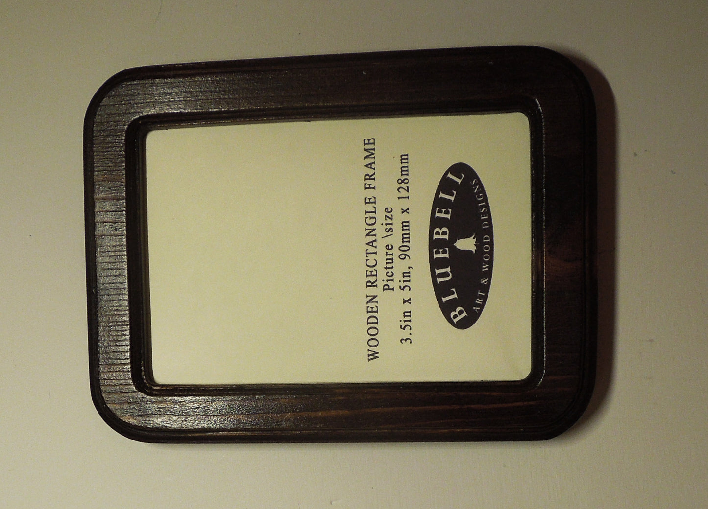 Dark Oak 3.5" x 5" Rectangle Roman Edged Handmade Wooden Photo Picture Frame