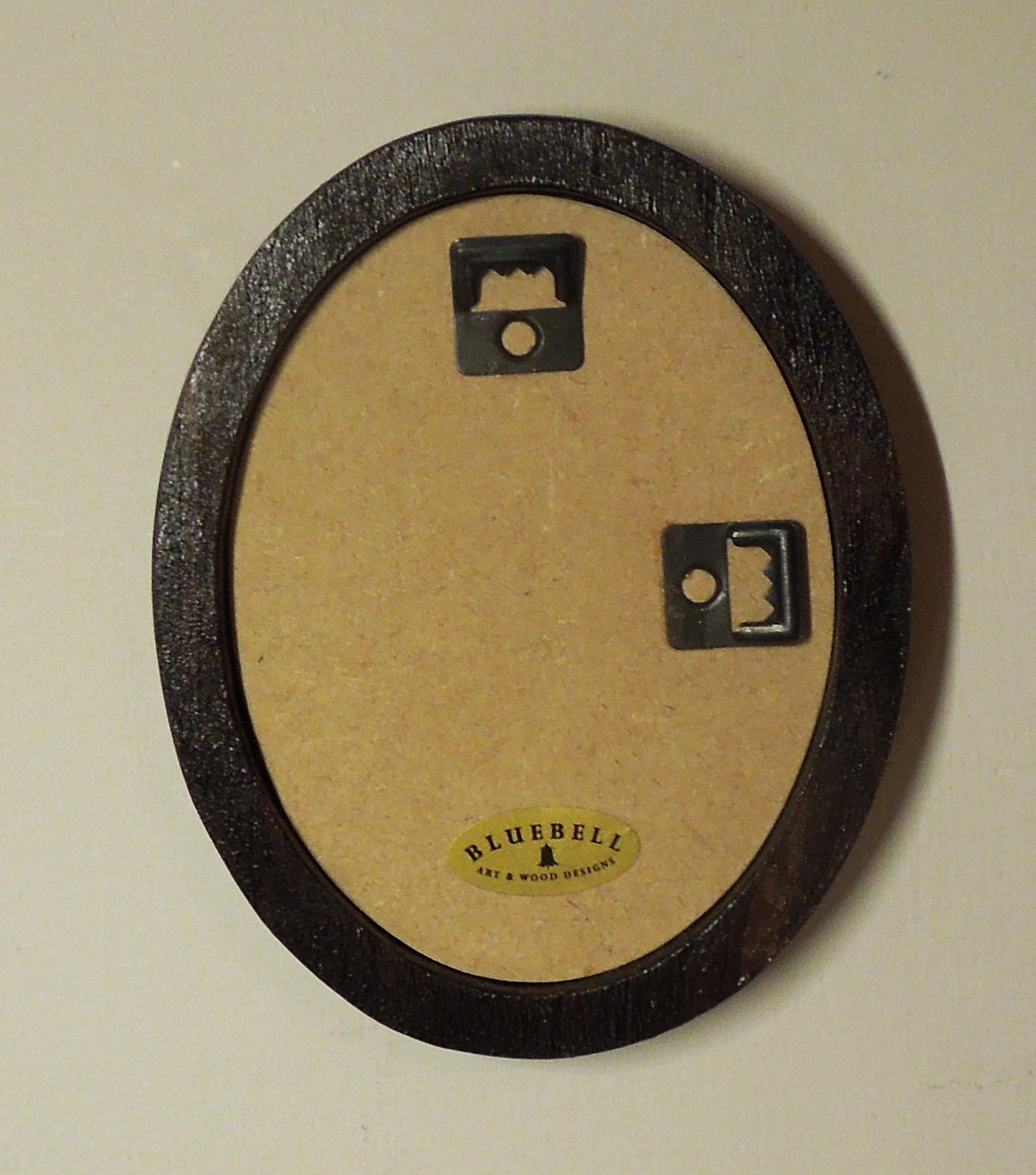 Dark Oak 3" x 4" Oval Handmade Wooden Photo Picture Frame