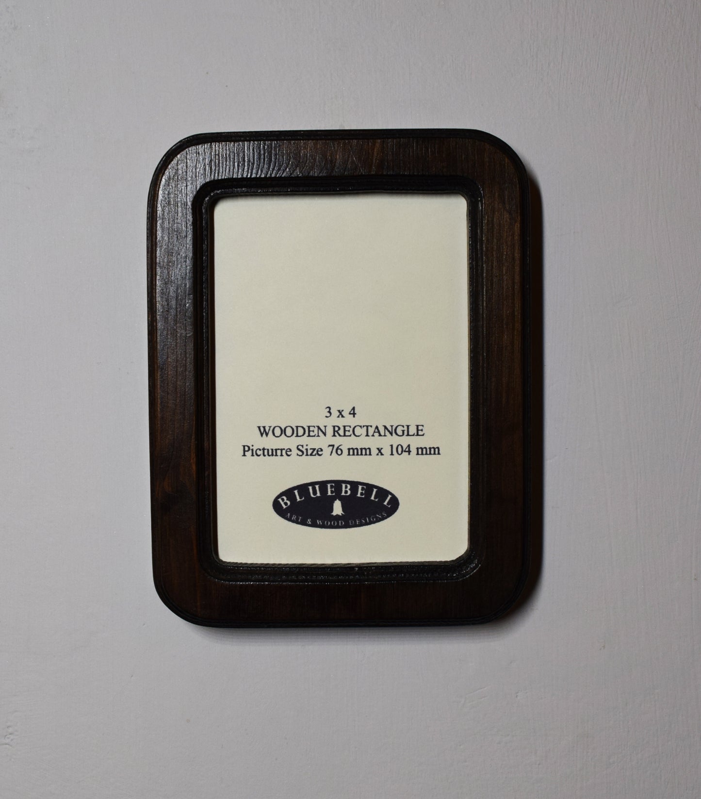 Dark Oak 3" x 4" Rectangle Handmade Wooden Photo Picture Frame