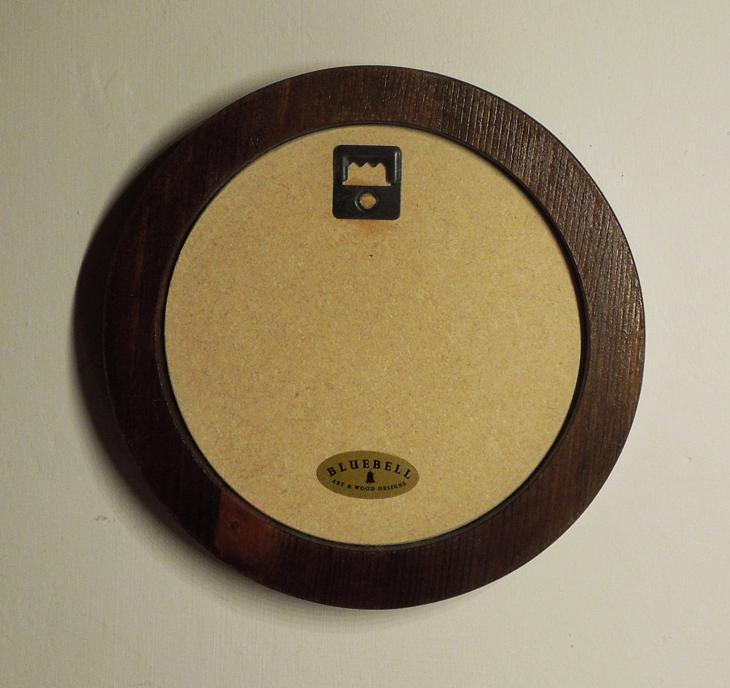 Dark Oak 4" x 4" Round Roman Edged Handmade Wooden Photo Picture Frame
