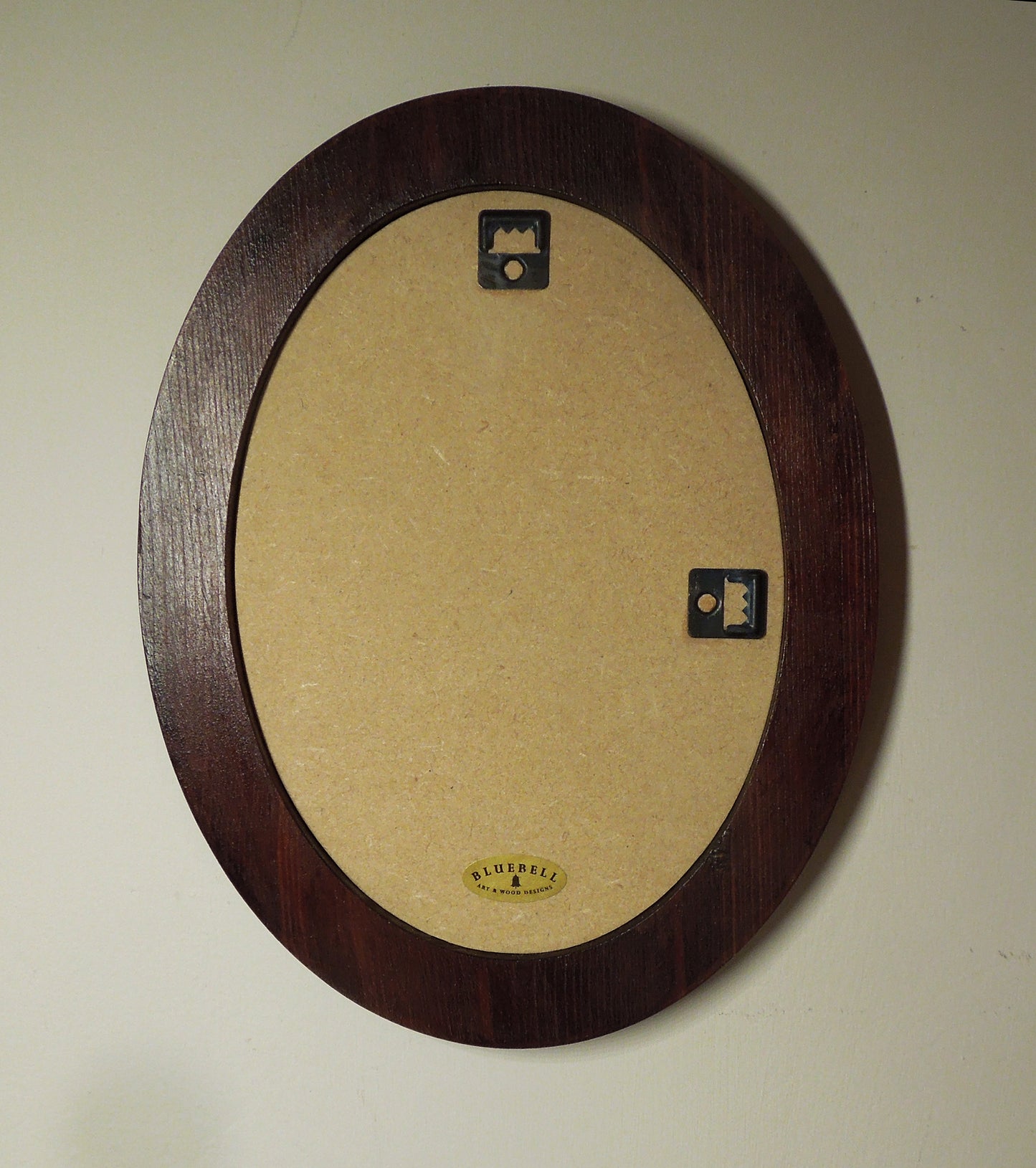 Dark Oak 5" x 7" Oval Roman Edged Handmade Wooden Photo Picture Frame