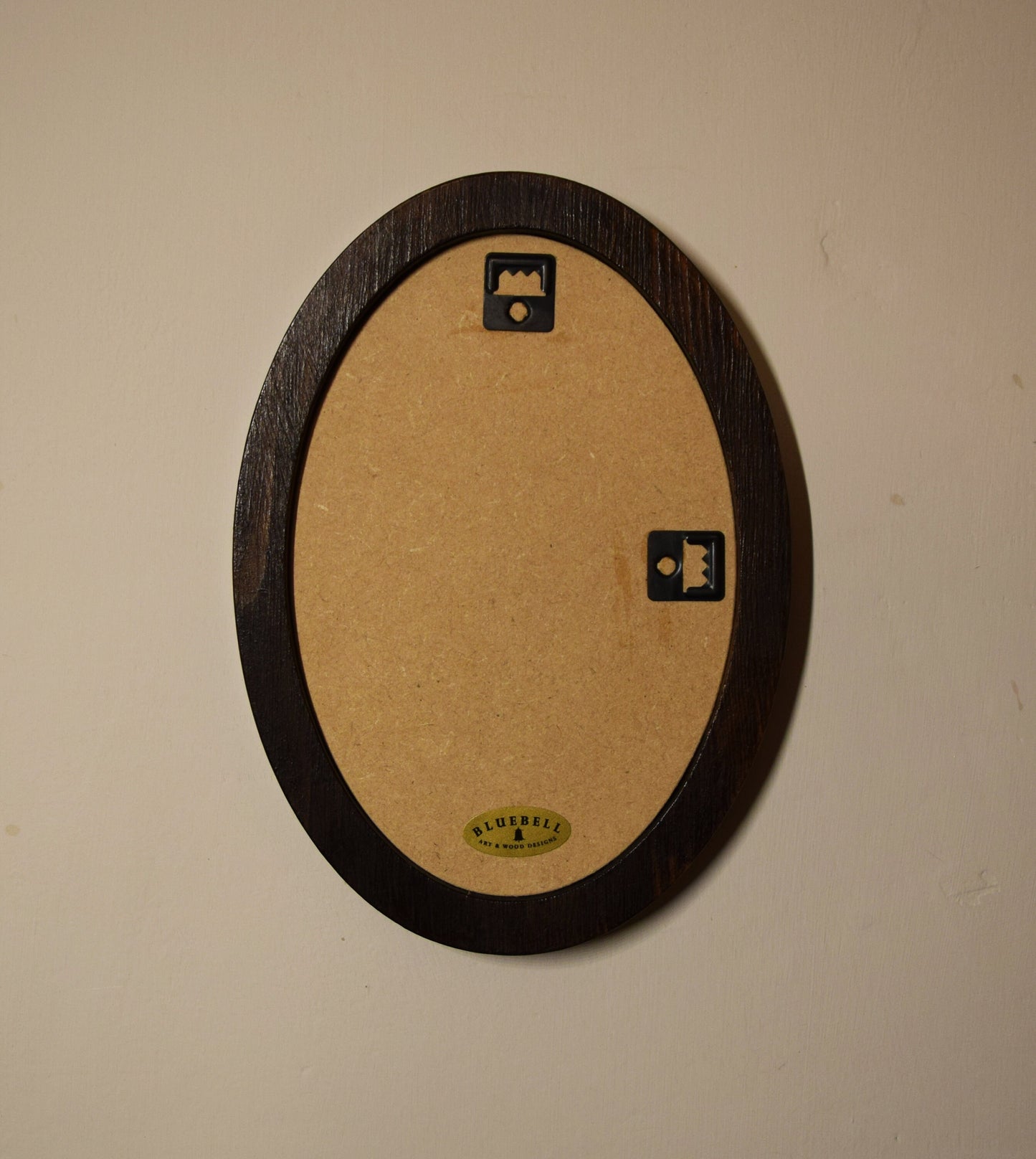 Dark Oak 4" x 6" Oval Handmade Wooden Photo Picture Frame