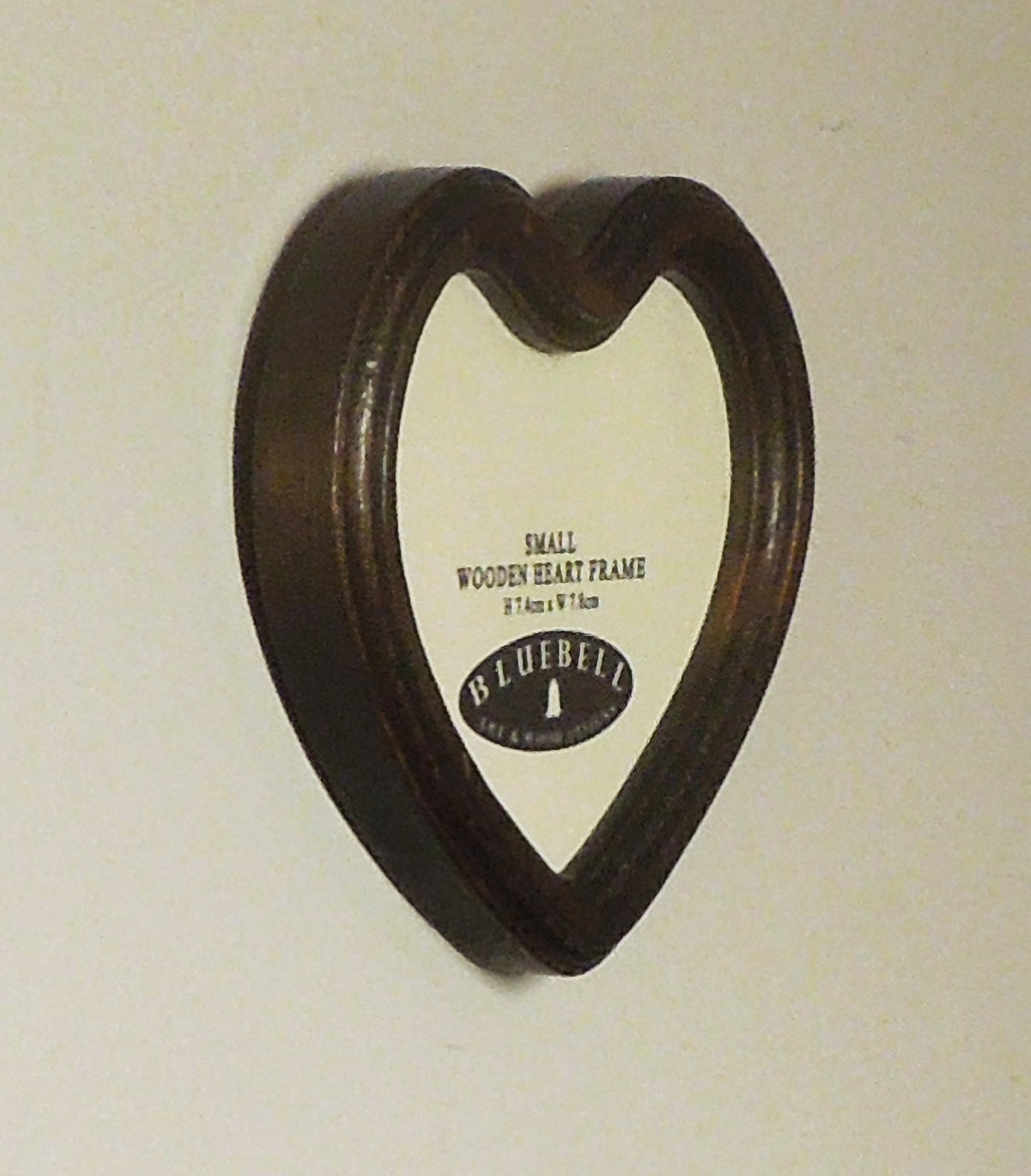 Dark Oak 3" x 3" Heart Handmade Wooden Photo Picture Frame
