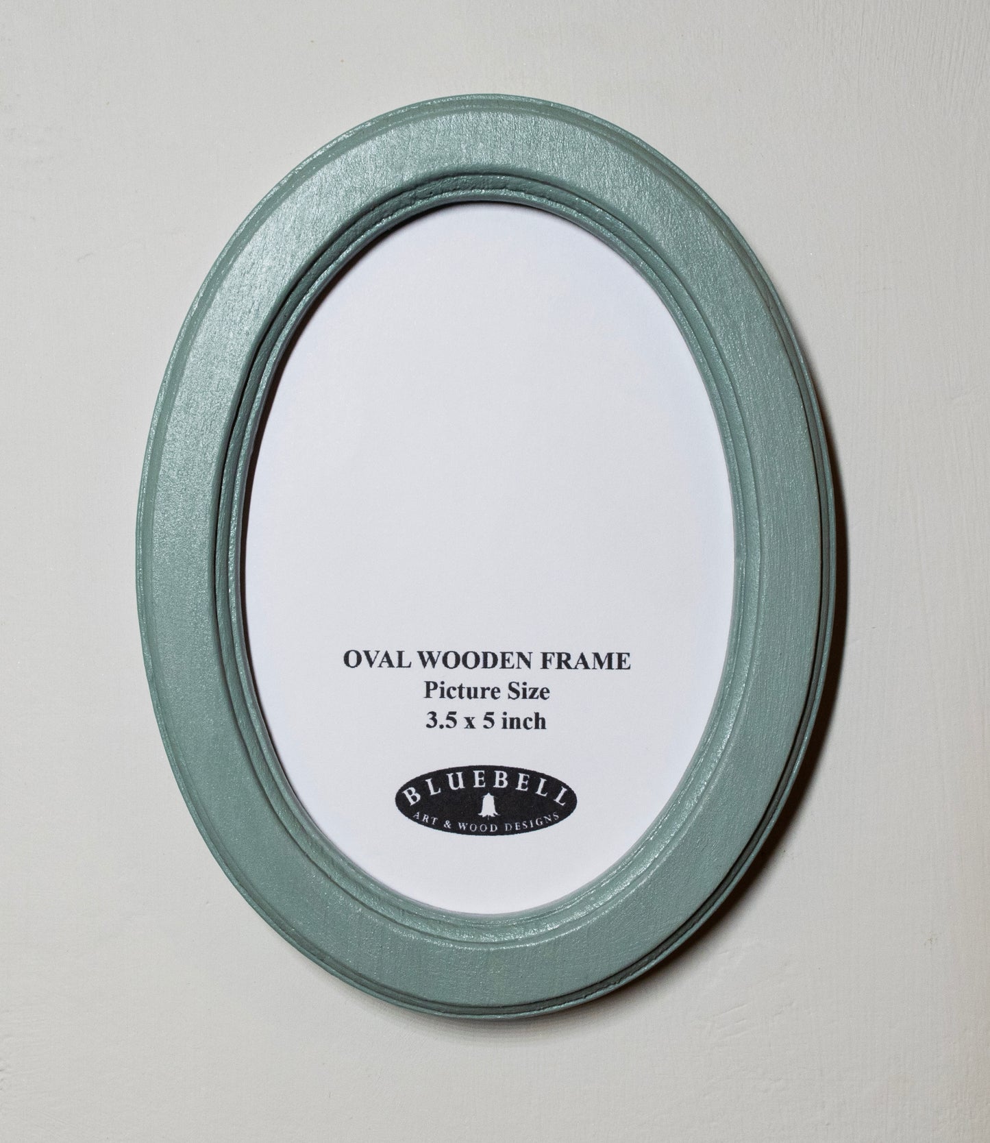 Duck Egg 3.5" x 5" Oval Handmade Wooden Photo Picture Frame
