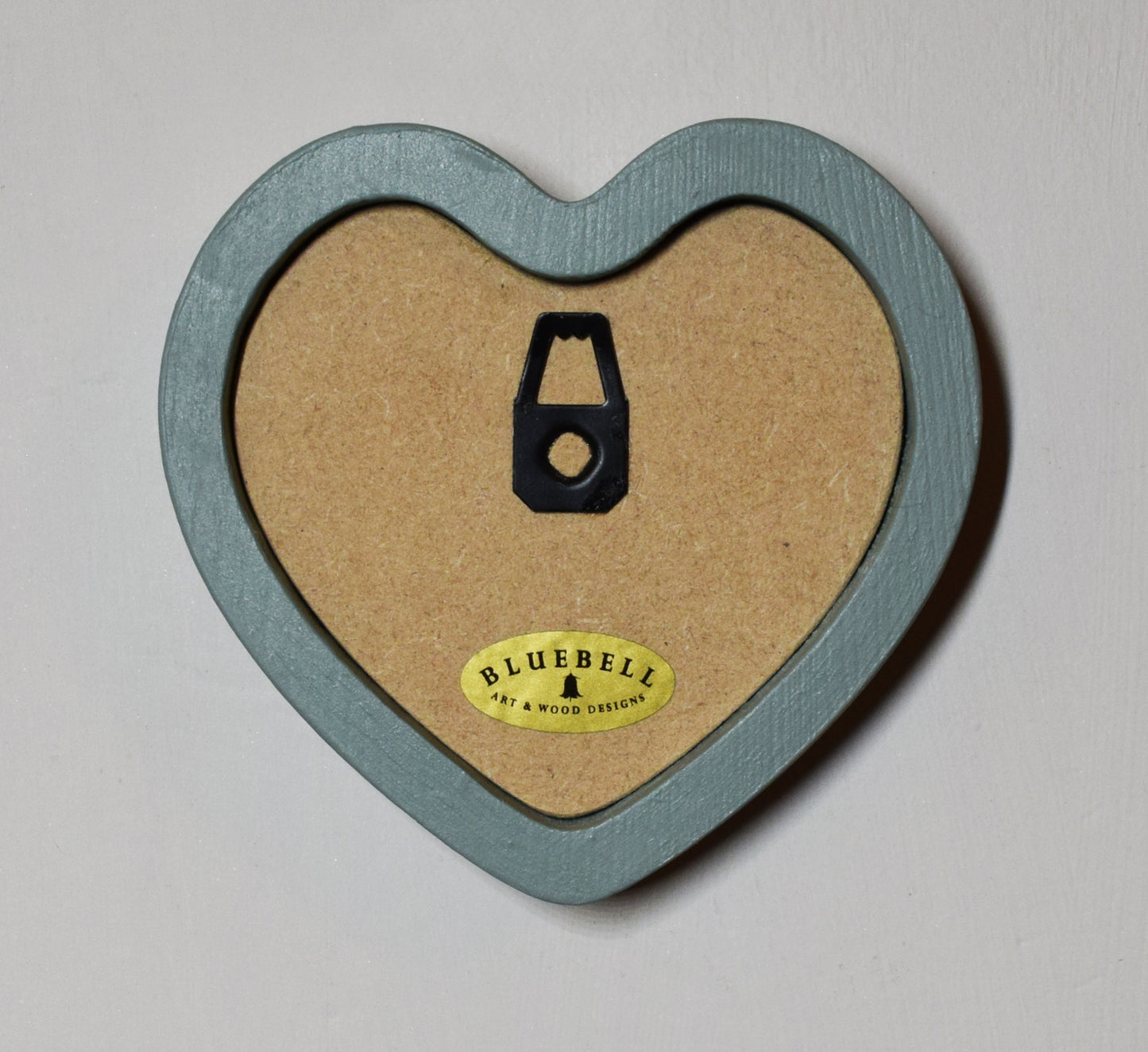 Duck Egg Heart Shaped Wooden Photo Frame 4"x4", 3"x3"
