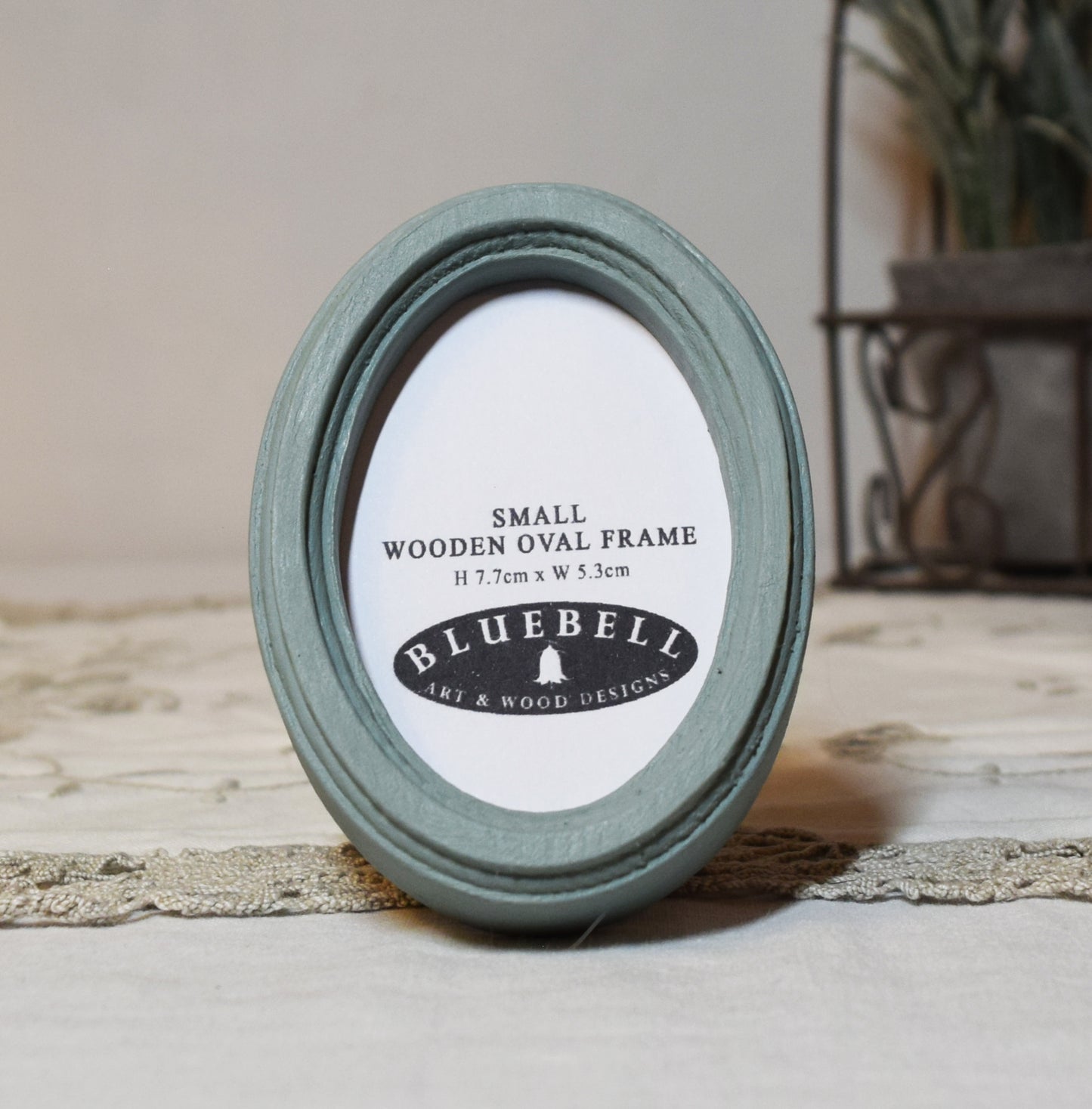 Duck Egg 2" x 3" Oval Handmade Wooden Photo Picture Frame