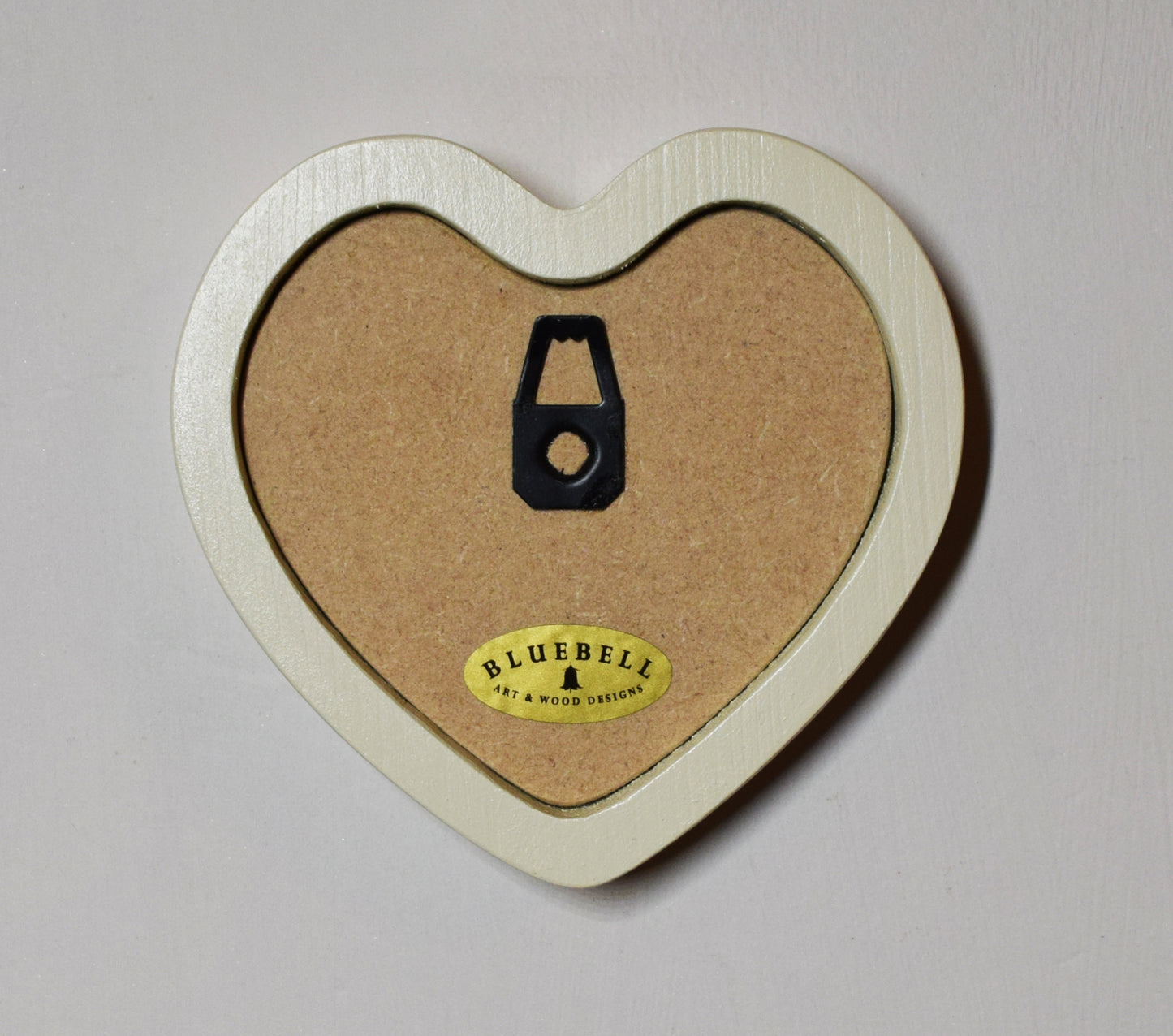 Ivory 3" x 3" Heart Handmade Wooden Photo Picture Frame