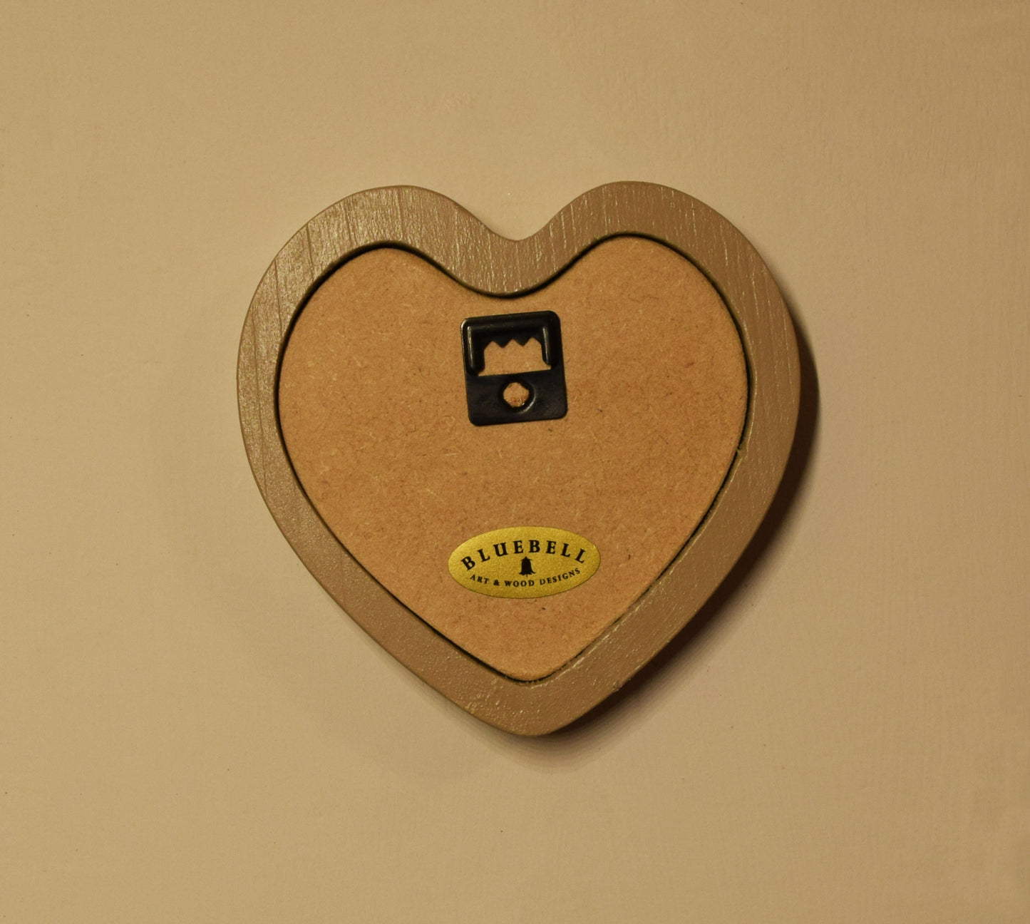 Latte 3" x 3" Heart Handmade Wooden Photo Picture Frame