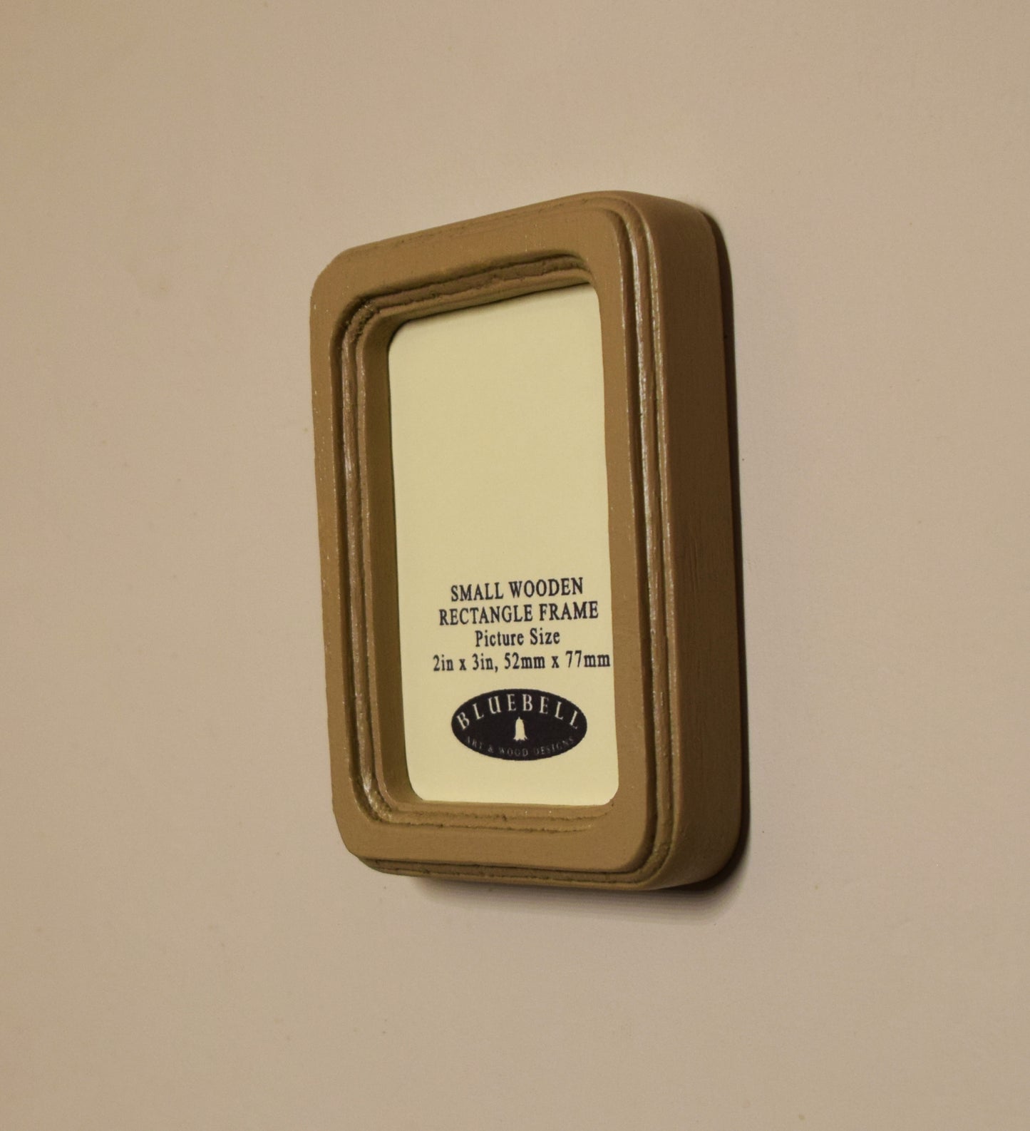 Latte 2" x 3" Rectangle Handmade Wooden Photo Picture Frame