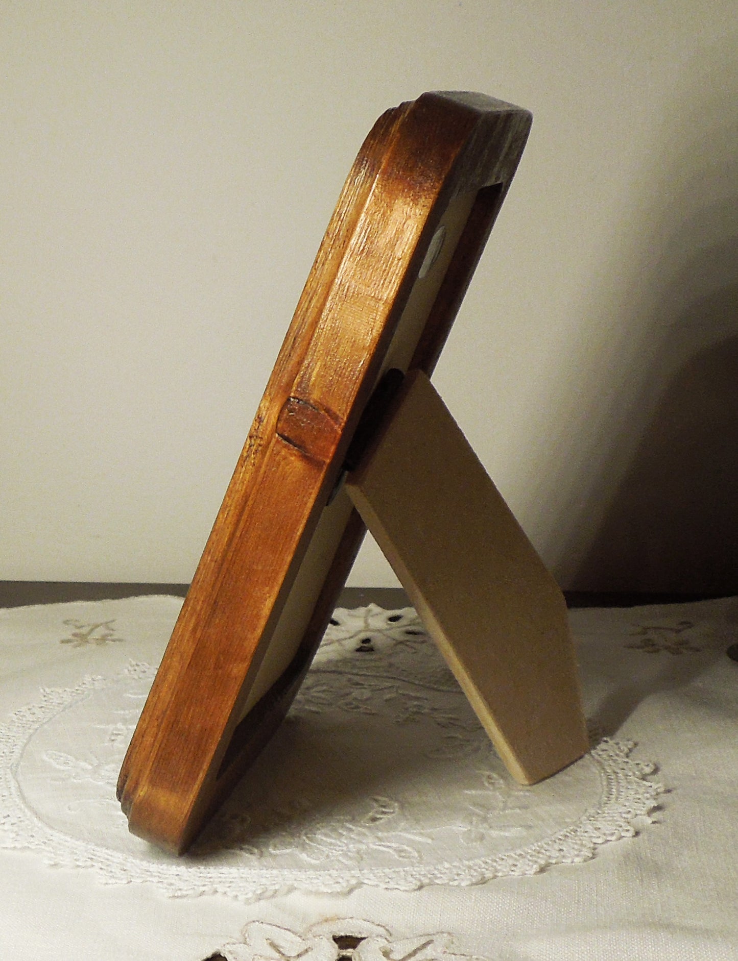 Light Oak 3.5" x 5" Rectangle Roman Edged Handmade Wooden Photo Picture Frame