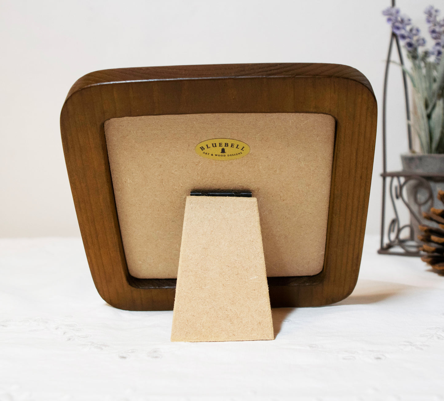 Light Oak 4" x 4" Square Handmade Wooden Photo Picture Frame