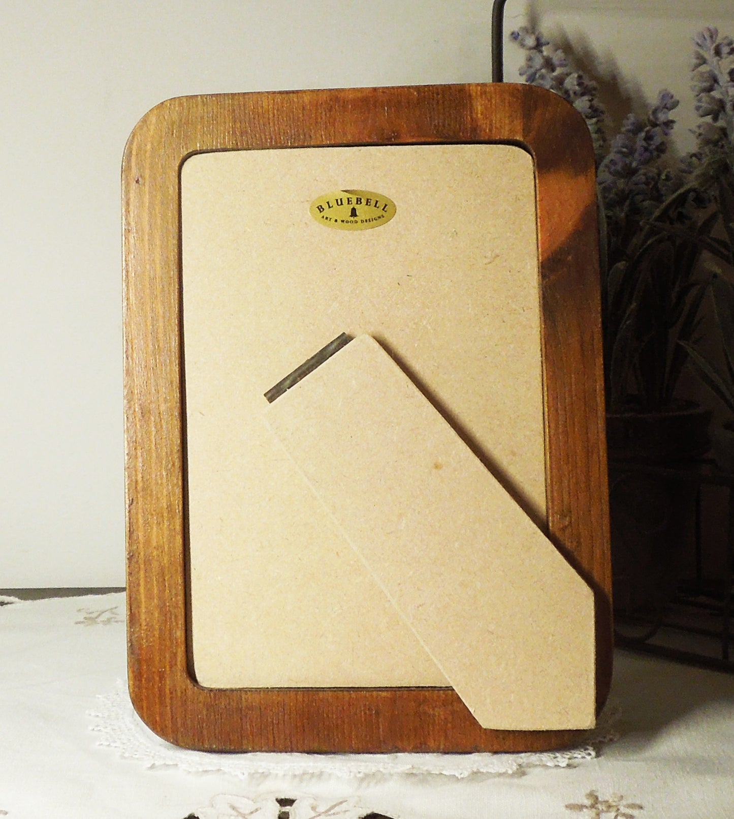 Light Oak 4" x 6" Rectangle Roman Edged Handmade Wooden Photo Picture Frame