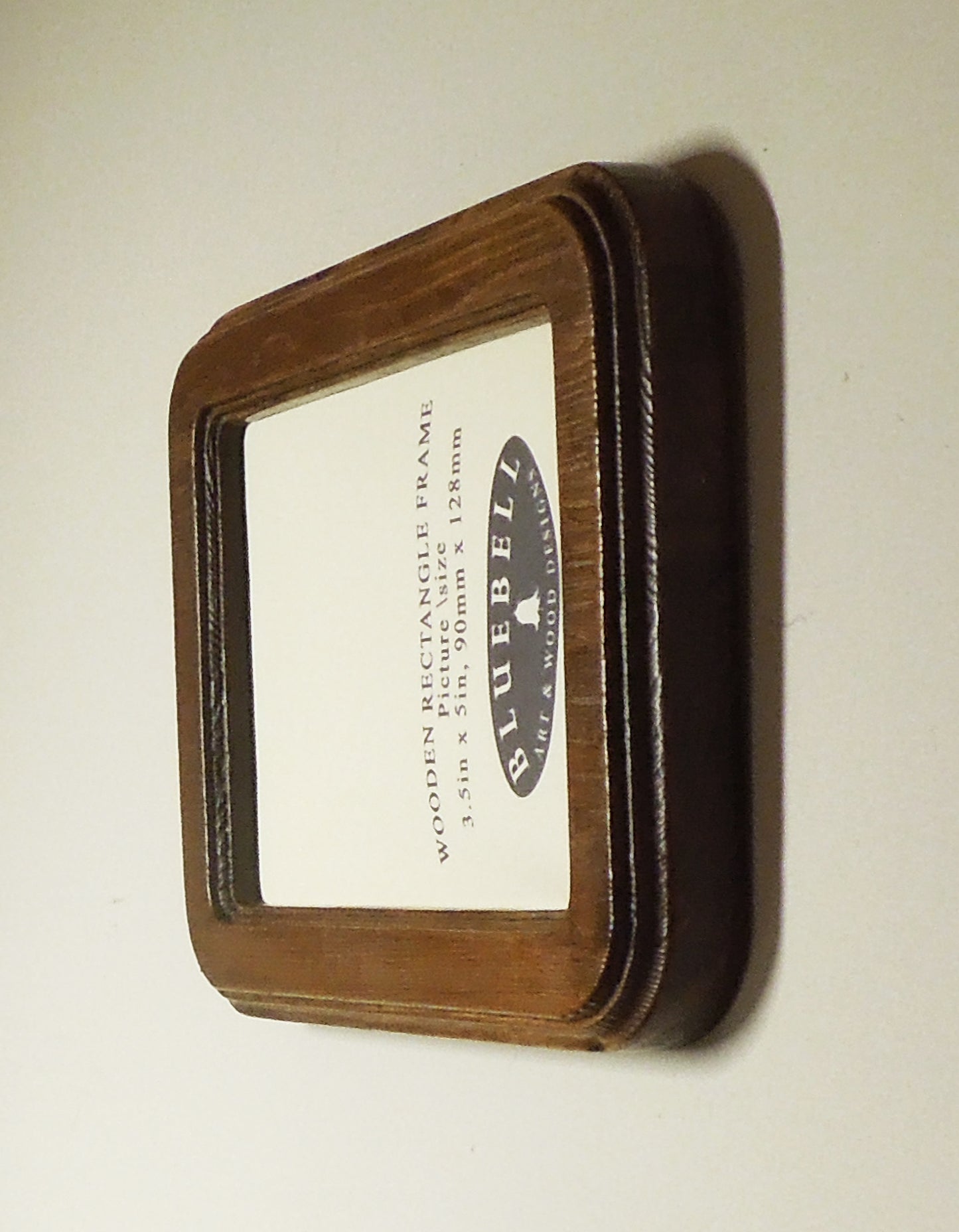Light Oak 4" x 6" Rectangle Roman Edged Handmade Wooden Photo Picture Frame