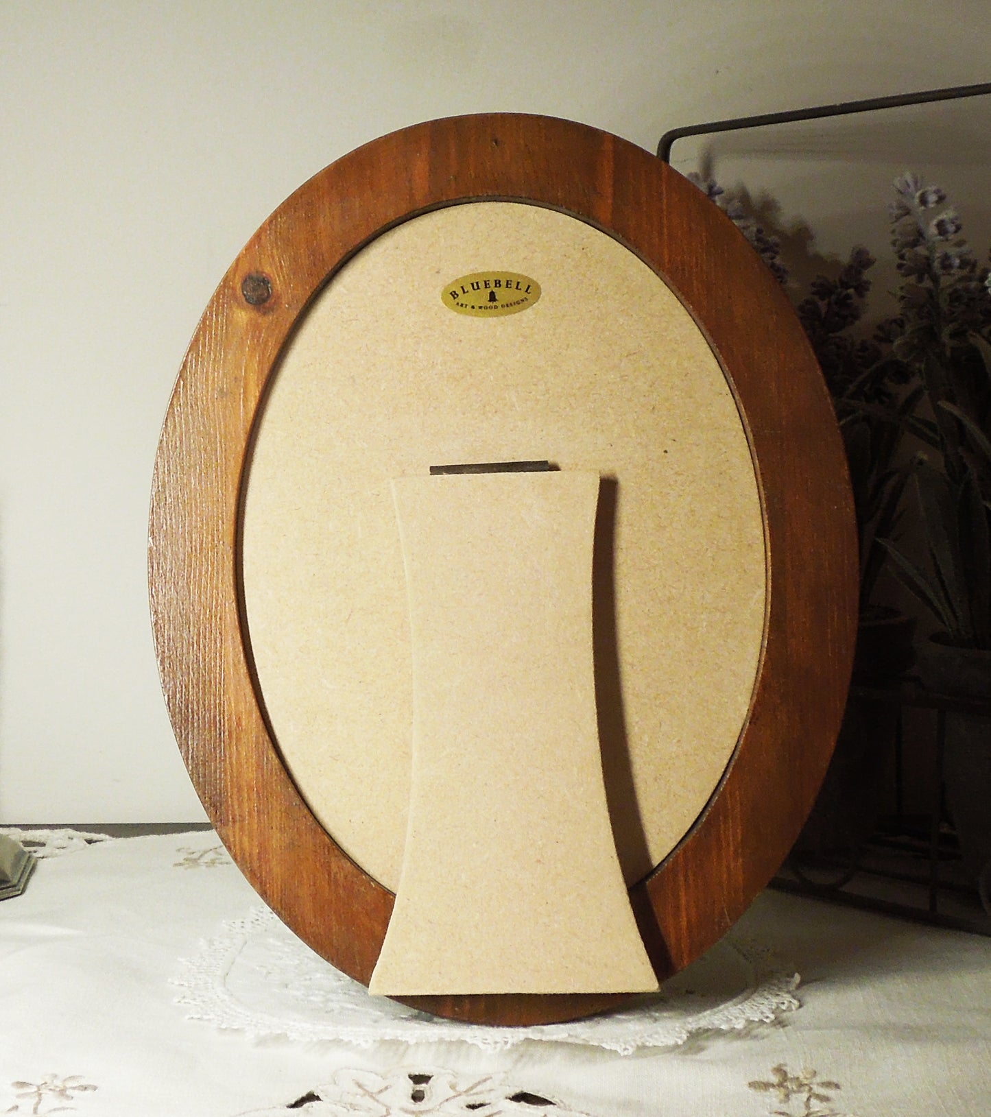 Light Oak 5" x 7" Oval Roman Edged Handmade Wooden Photo Picture Frame