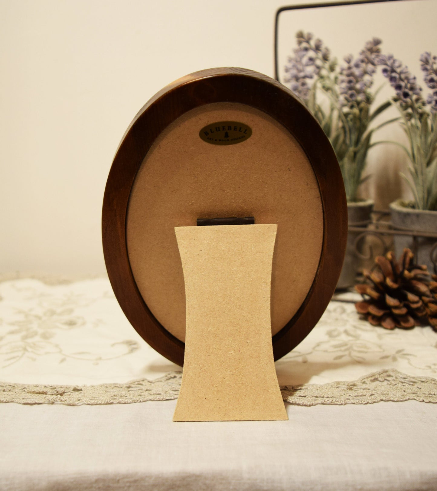 Light Oak 4" x 6" Oval Handmade Wooden Photo Picture Frame