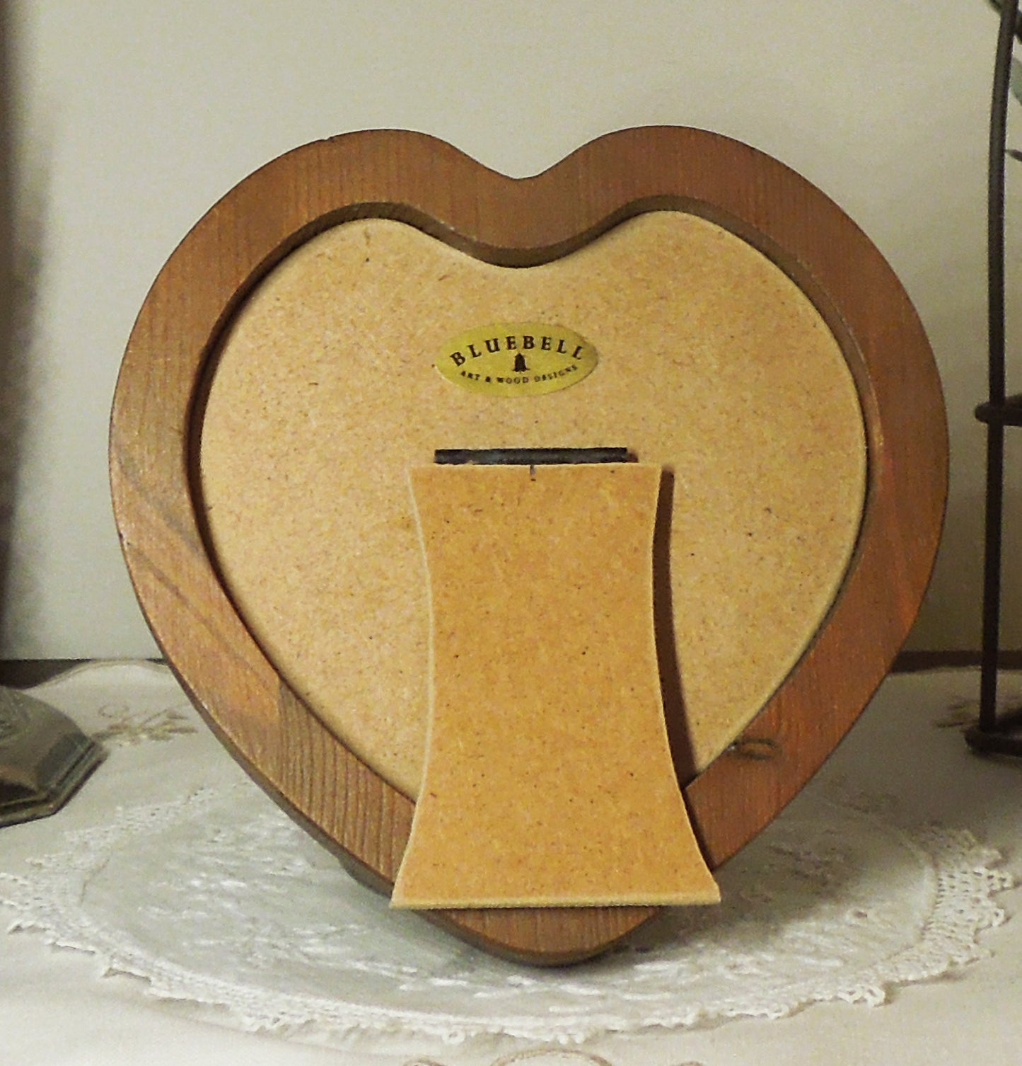 Light Oak 4" x 4" Heart Handmade Wooden Photo Picture Frame