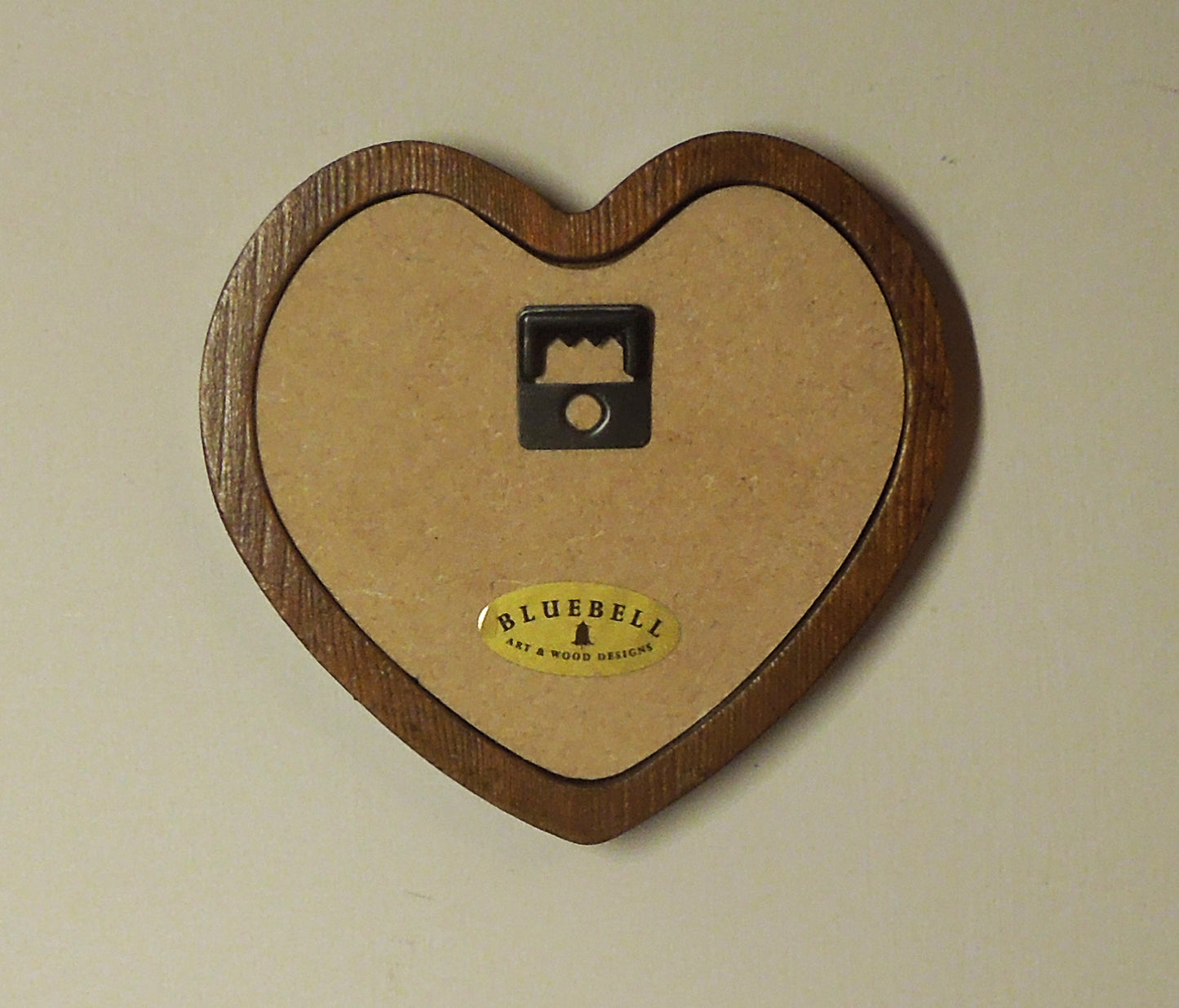 Light Oak Heart Shaped Wooden Photo Frame 4"x4", 3"x3"