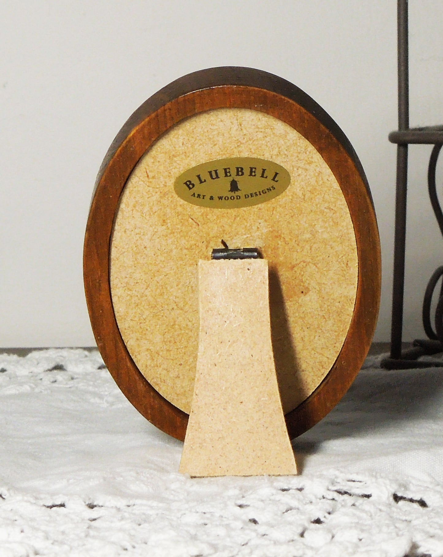 Light Oak 2" x 3" Oval Handmade Wooden Photo Picture Frame