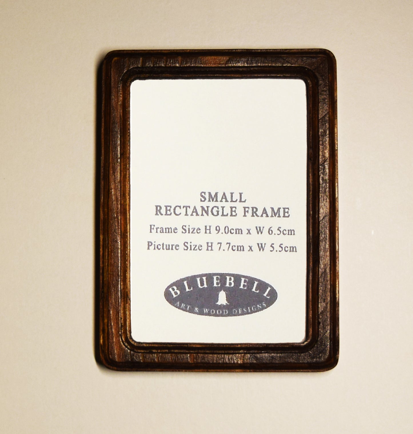 Light Oak 2" x 3" Rectangle Handmade Wooden Photo Picture Frame