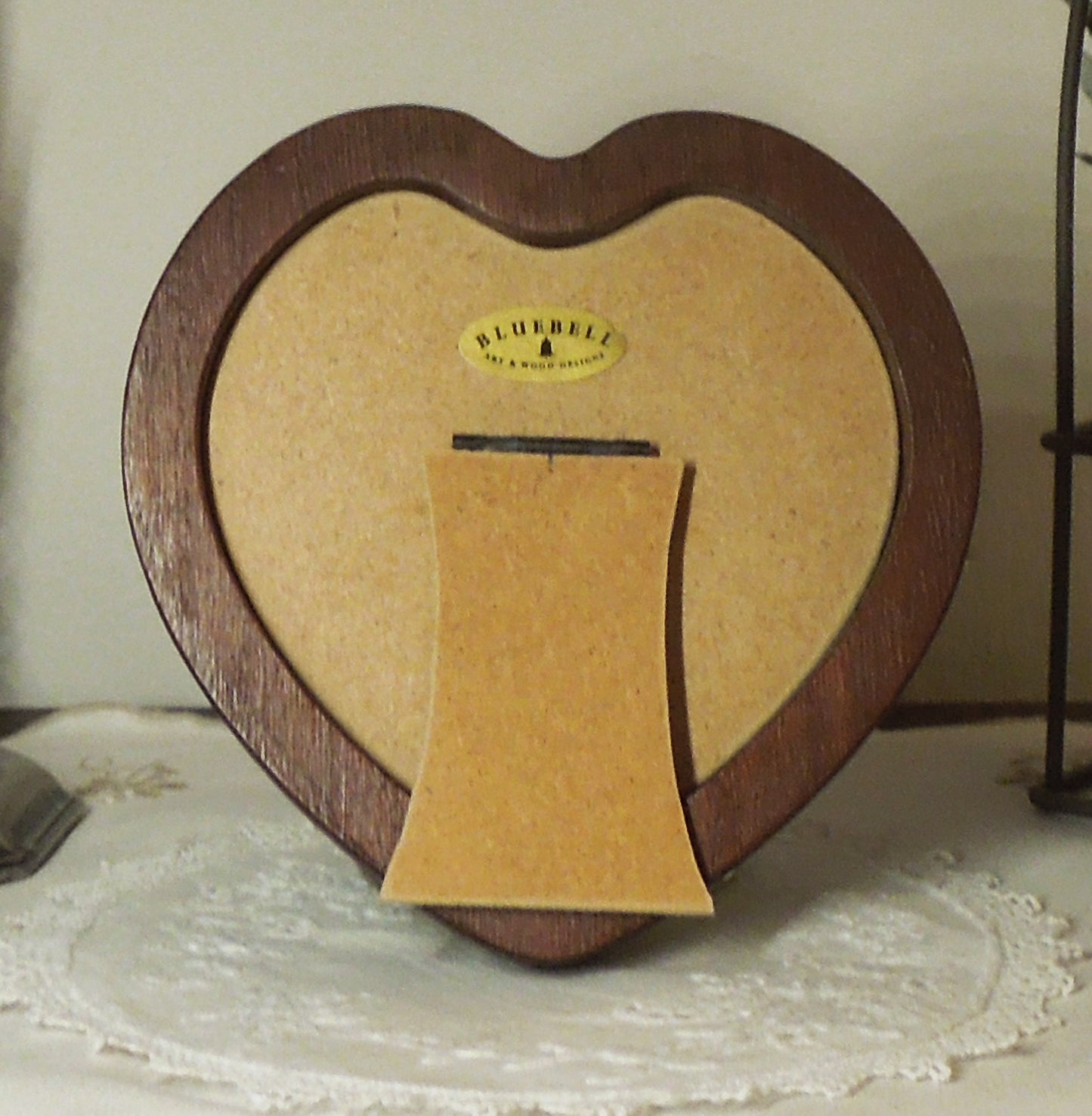 Mahogany 4" x 4" Heart Handmade Wooden Photo Picture Frame