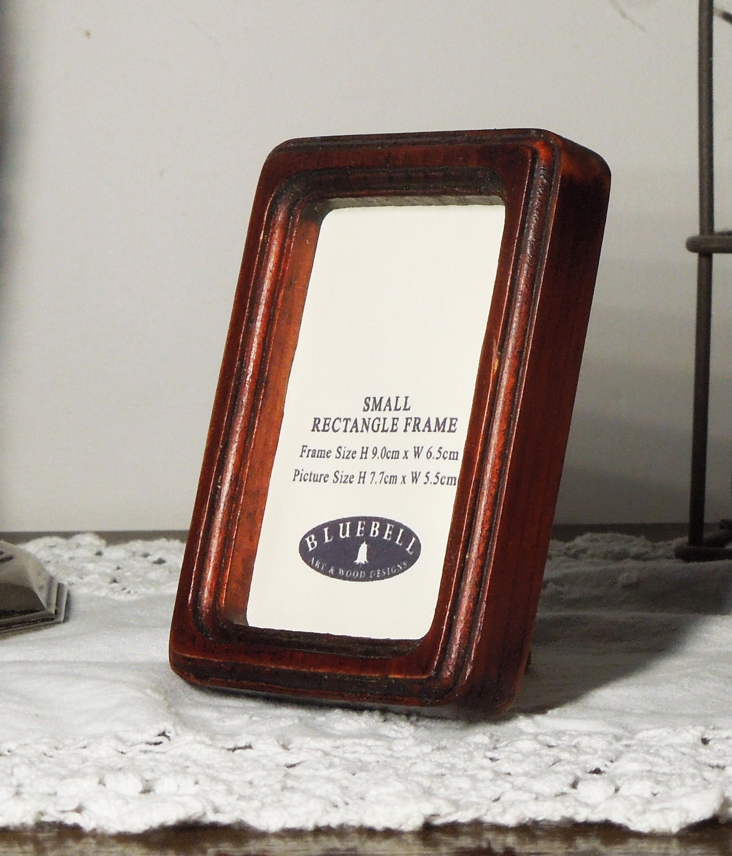 Mahogany 2" x 3" Rectangle Handmade Wooden Photo Picture Frame