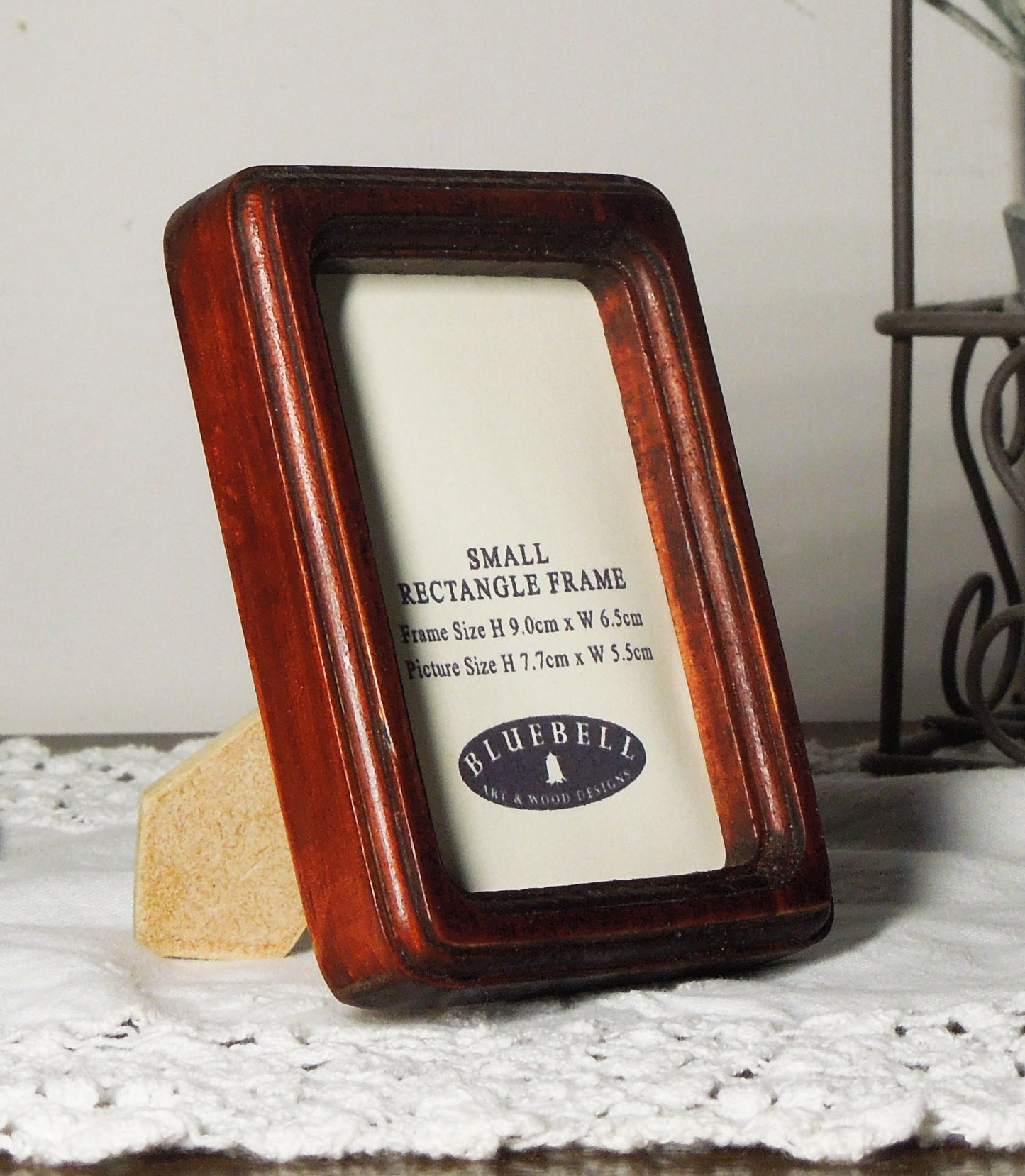 Mahogany 2" x 3" Rectangle Handmade Wooden Photo Picture Frame