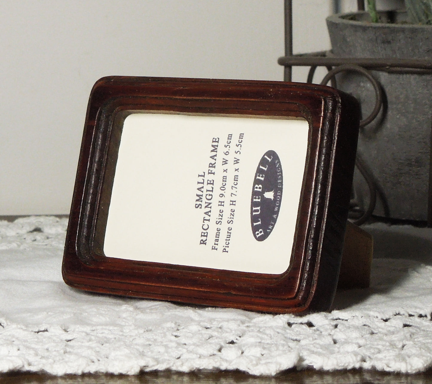 Mahogany 2" x 3" Rectangle Handmade Wooden Photo Picture Frame