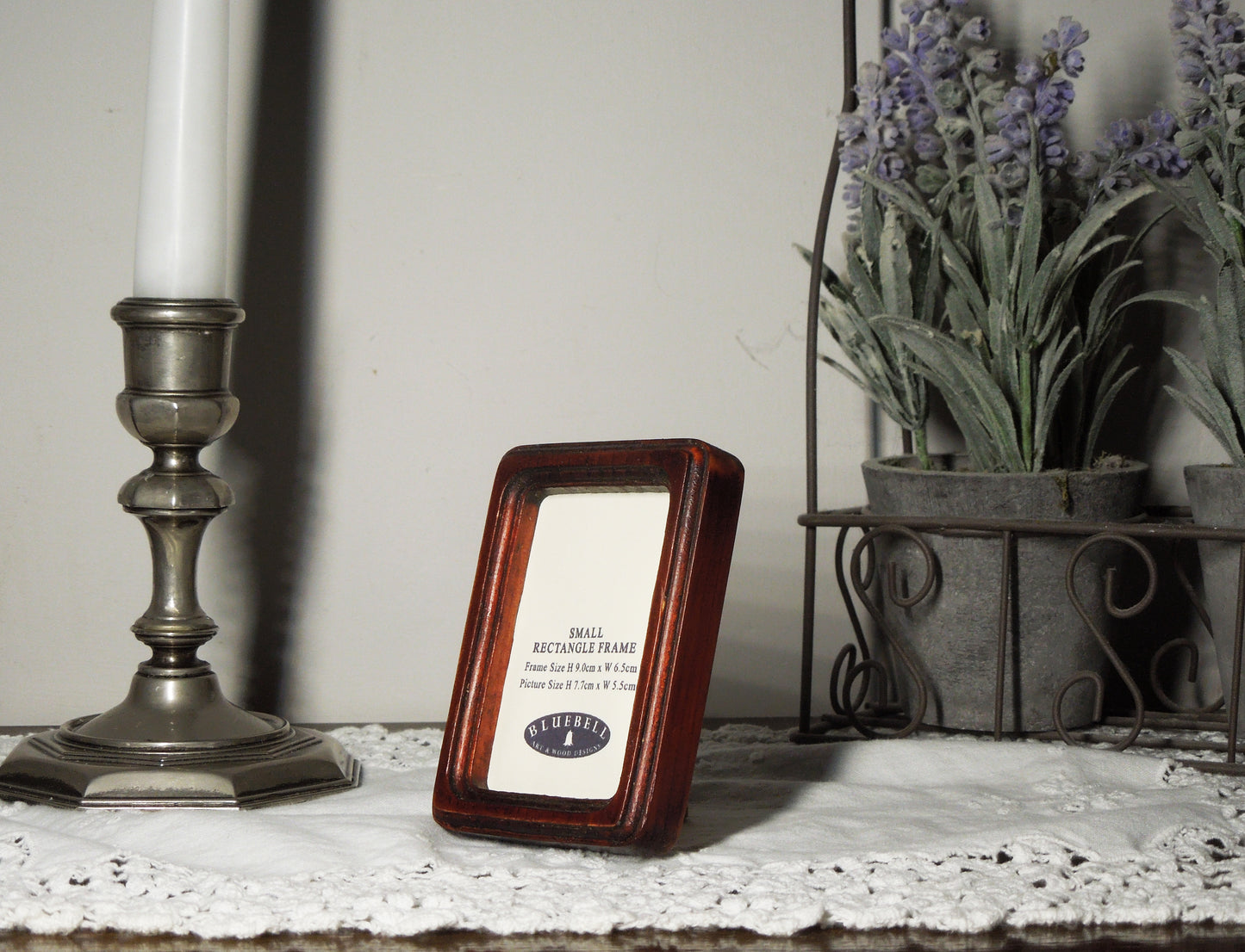 Mahogany 2" x 3" Rectangle Handmade Wooden Photo Picture Frame