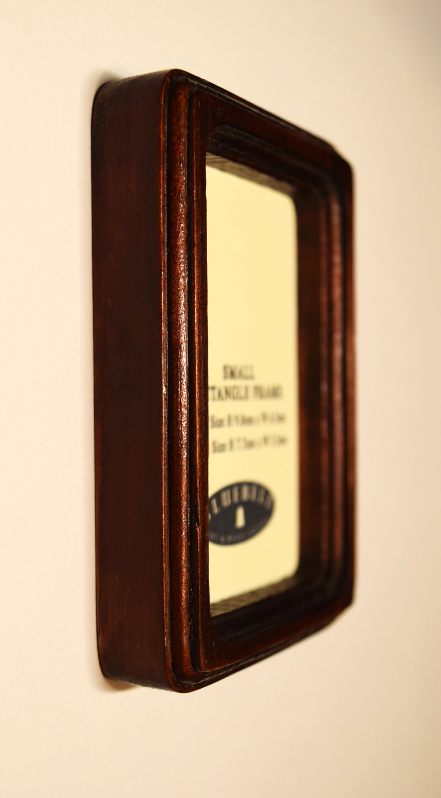 Mahogany 2" x 3" Rectangle Handmade Wooden Photo Picture Frame