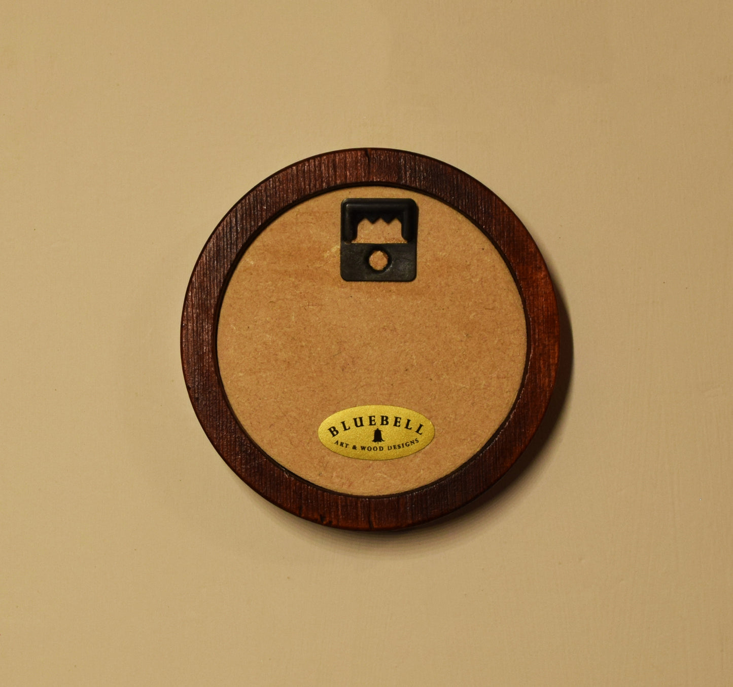 Mahogany Round Shaped Wooden Photo Frame 8”x8”, 7”x7”, 6"x6", 5"x5", 4"x4", 3"x3", 2.5"x2.5"