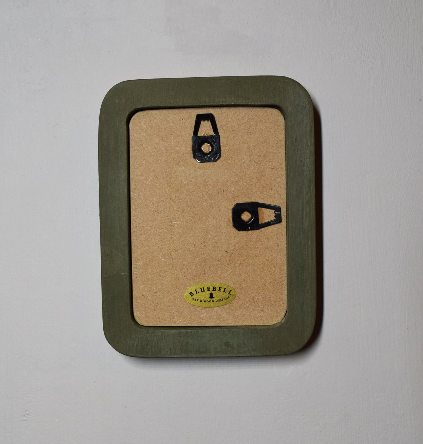 Olive Green 3" x 4" Rectangle Handmade Wooden Photo Picture Frame