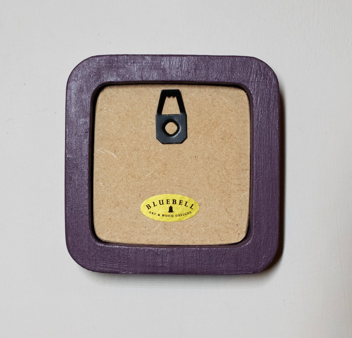 Purple Square Wooden Photo Frame 8”x8”, 7”x7”, 6"x6", 5"x5", 4"x4", 3"x3", 2.5"x2.5"