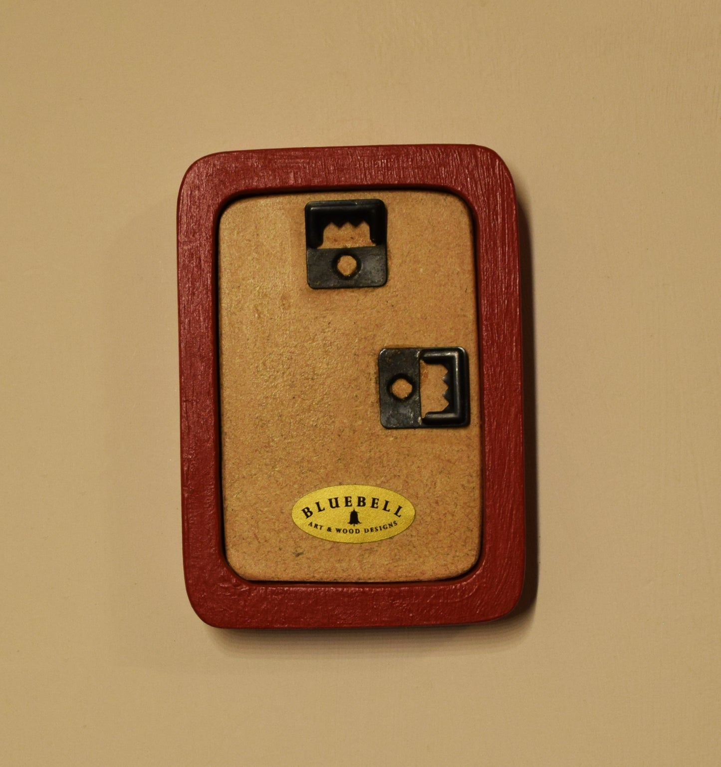 Red 2" x 3" Rectangle Handmade Wooden Photo Picture Frame
