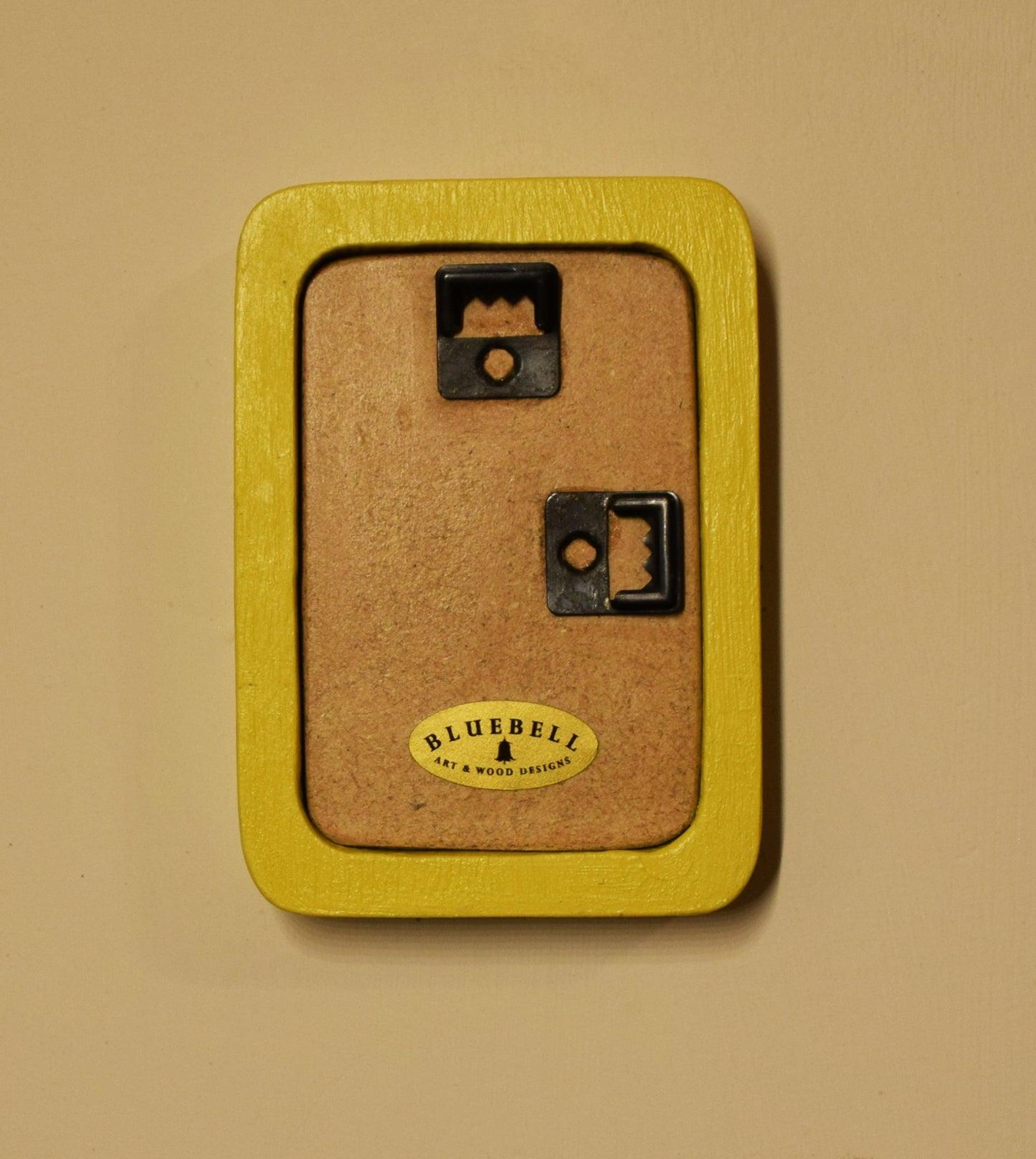 Yellow 2" x 3" Rectangle Handmade Wooden Photo Picture Frame