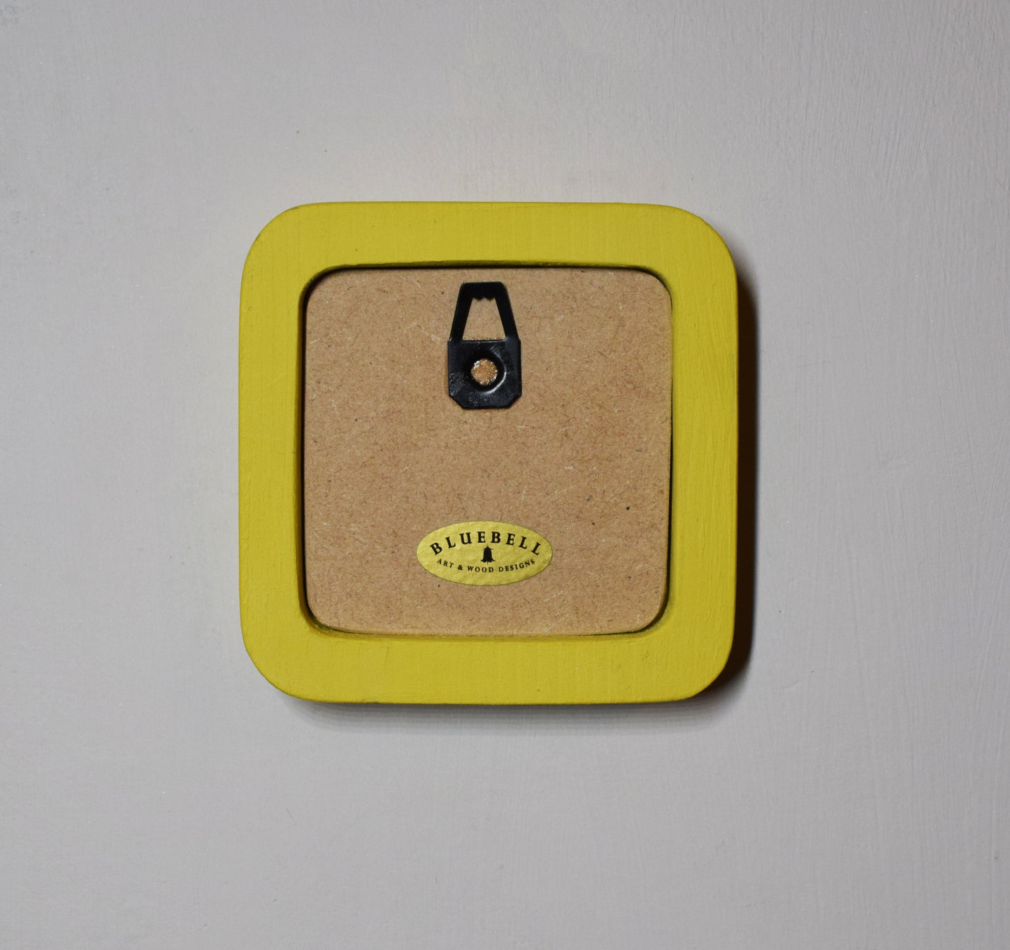 Yellow Square Wooden Photo Frame 8”x8”, 7”x7”, 6"x6", 5"x5", 4"x4", 3"x3", 2.5"x2.5"