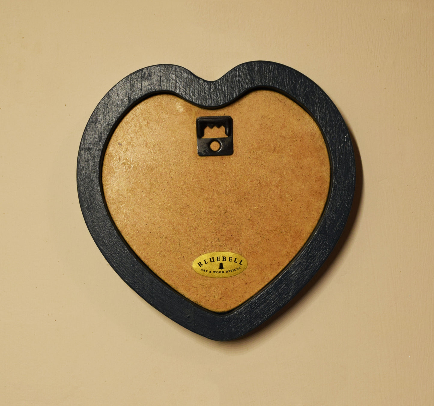 Teal Blue 4" x 4" Heart Handmade Wooden Photo Picture Frame