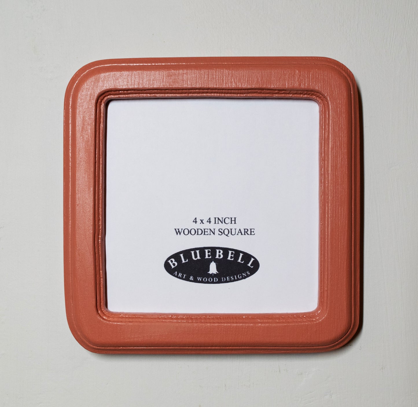 Terracotta 4" x 4" Square Handmade Wooden Photo Picture Frame